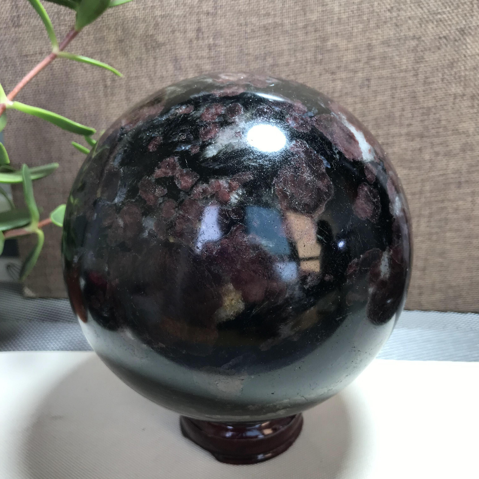 3.76kg NATURAL Garnet Stone Ball Polished Crystal sphere Healing 130mm A1115