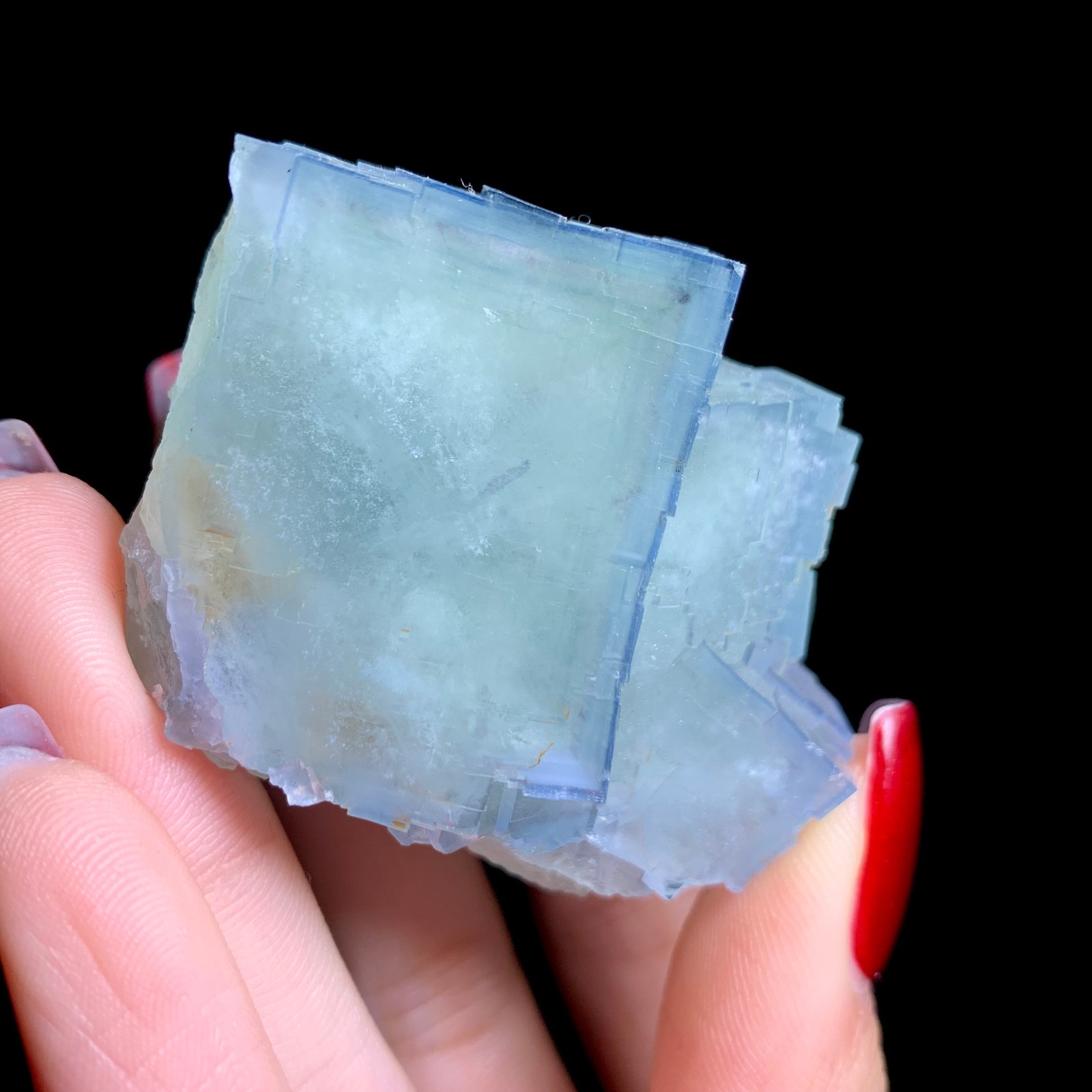 100G Rare Natural Beautiful Beijiing Fluorite Cube Mineral Specimen/Gift