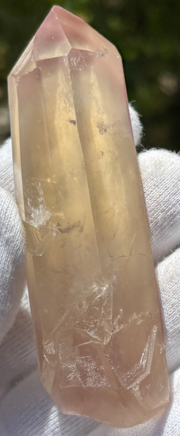 USA SALE *SEE VIDEO* 64g 3.43″ RARE LITHIUM QUARTZ POINT PHANTOM TERMINATED