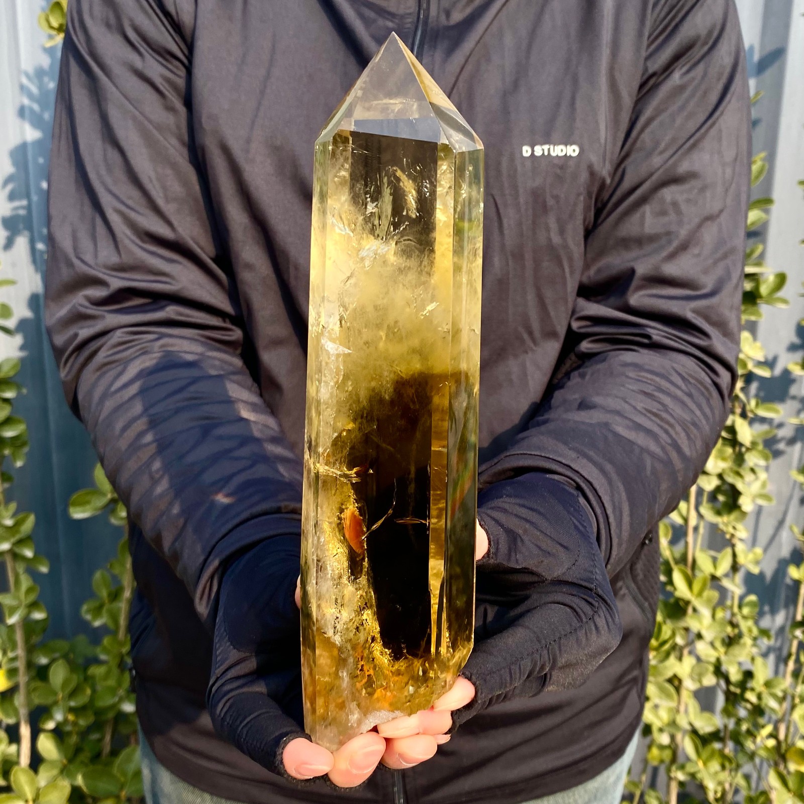 1.92LB Citrine obelisk energy column Reiki healing