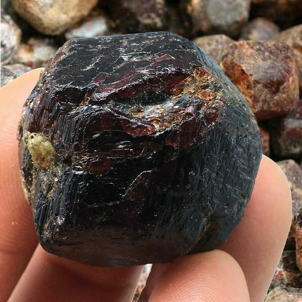 50g Natural RED Pyrope Garnet Crystal Gemstone Rough Mineral Specimen