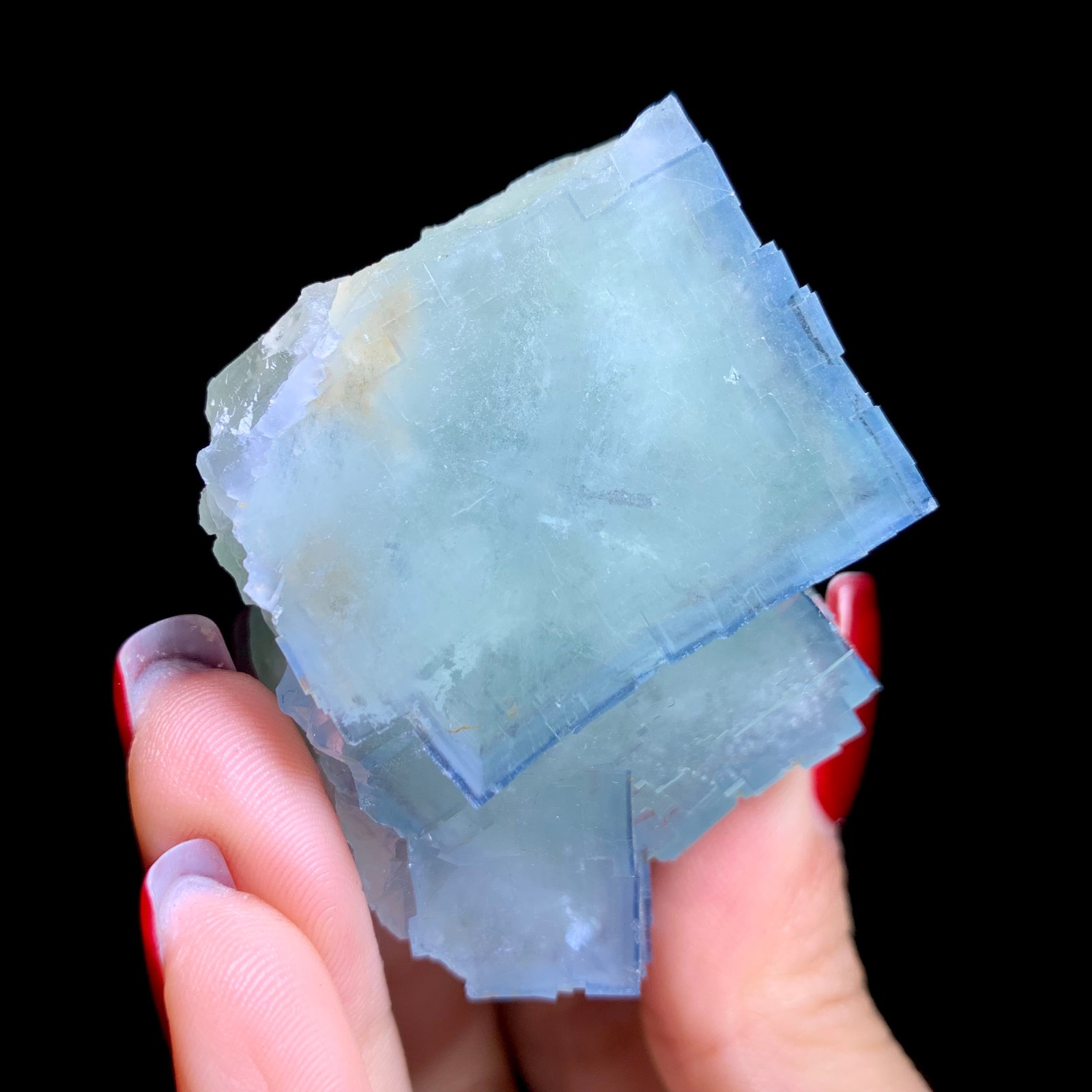 100G Rare Natural Beautiful Beijiing Fluorite Cube Mineral Specimen/Gift