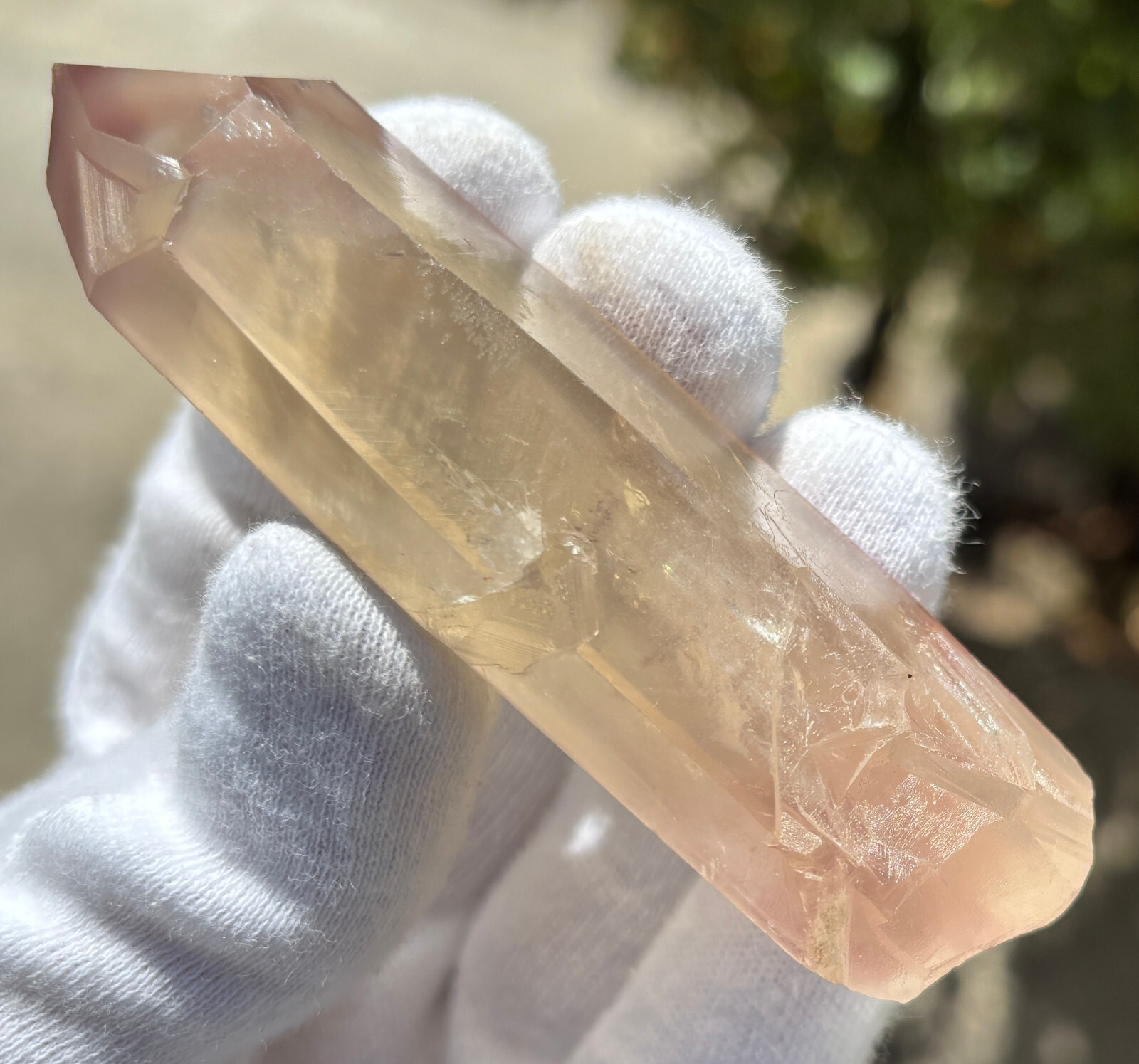 USA SALE *SEE VIDEO* 64g 3.43″ RARE LITHIUM QUARTZ POINT PHANTOM TERMINATED