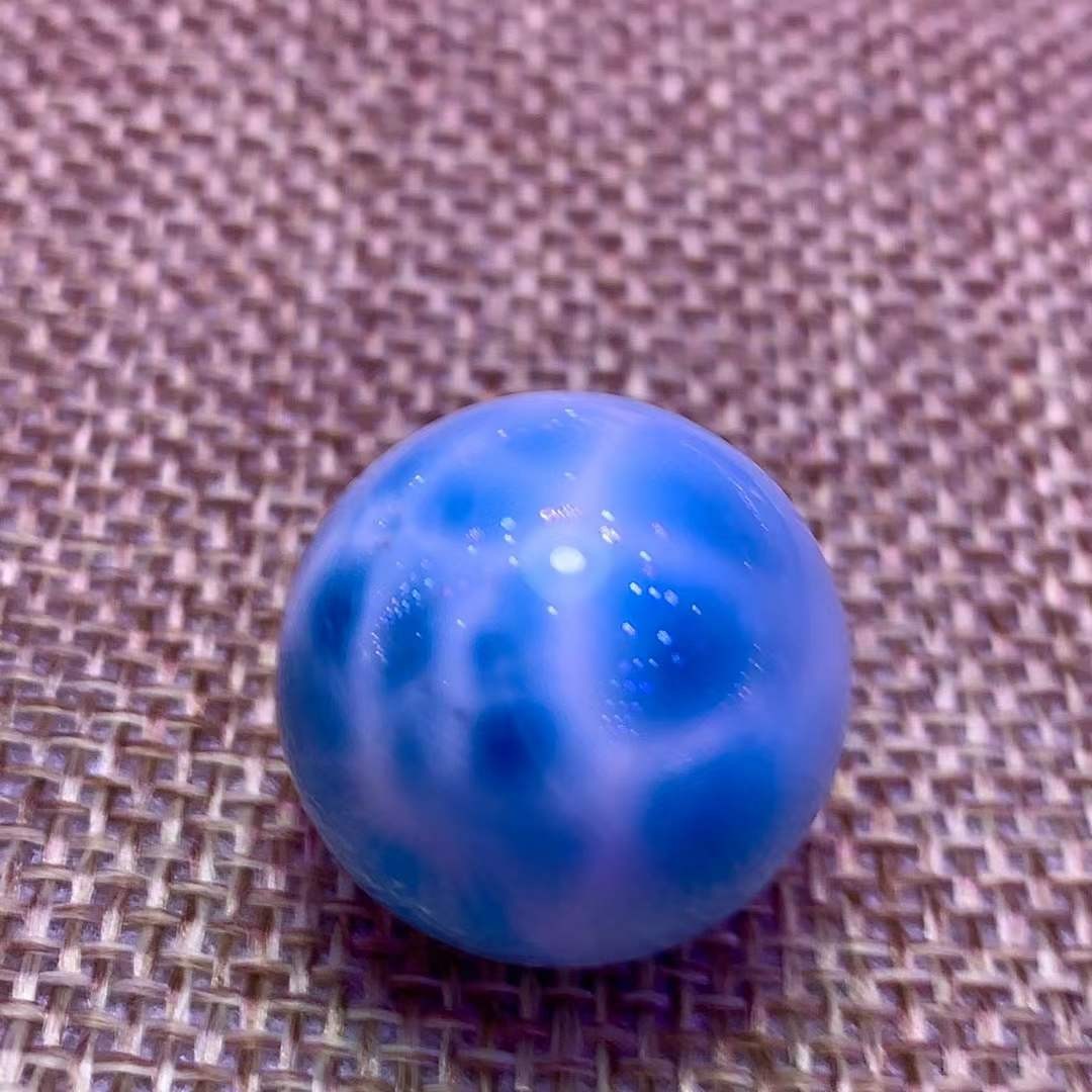 20mm Natural Larimar Gemstone sphere quartz polished ball porose Reiki energy