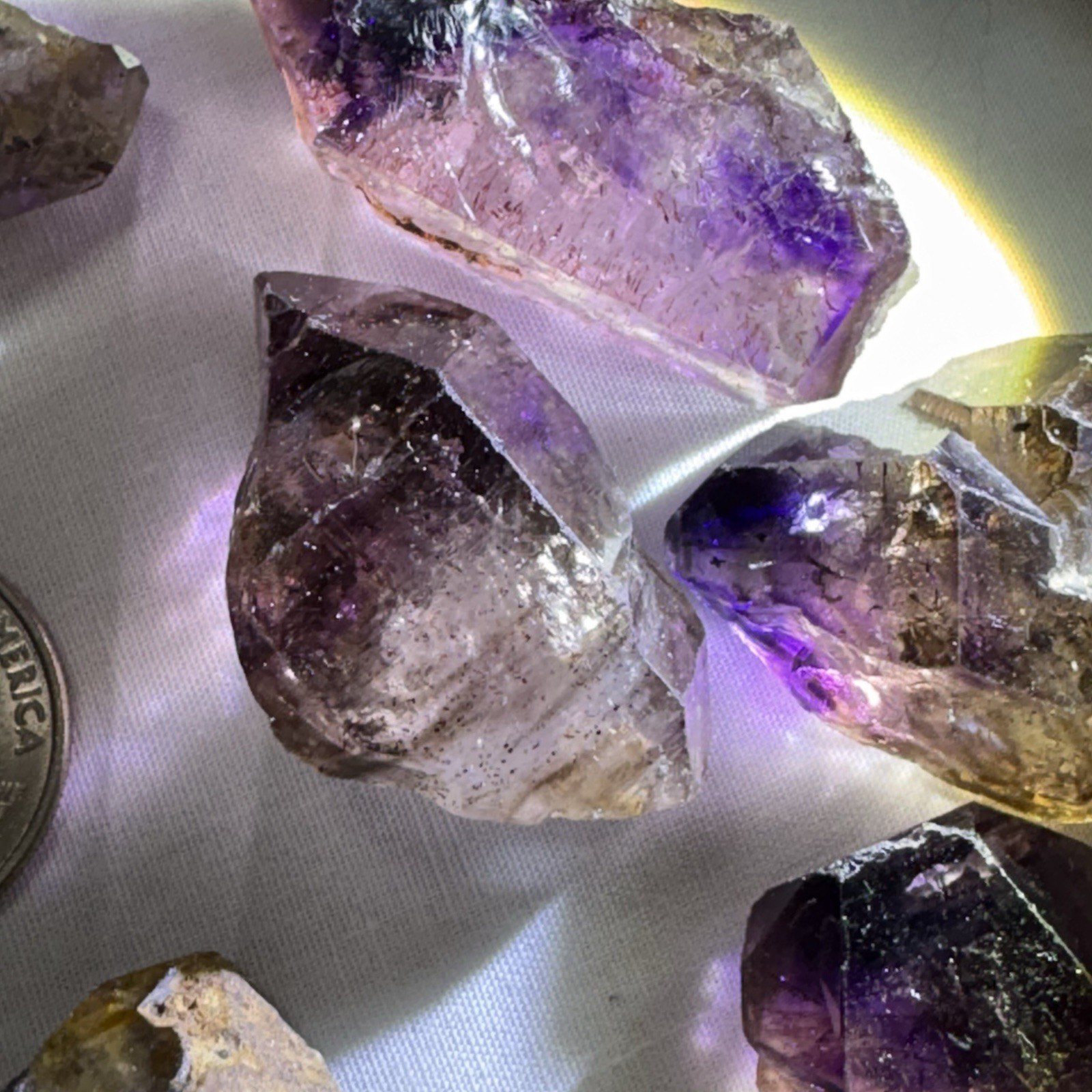 3 to 5Pcs Super Seven Quartz Melody Stone Raw Mineral Healer Master Sacred Reiki