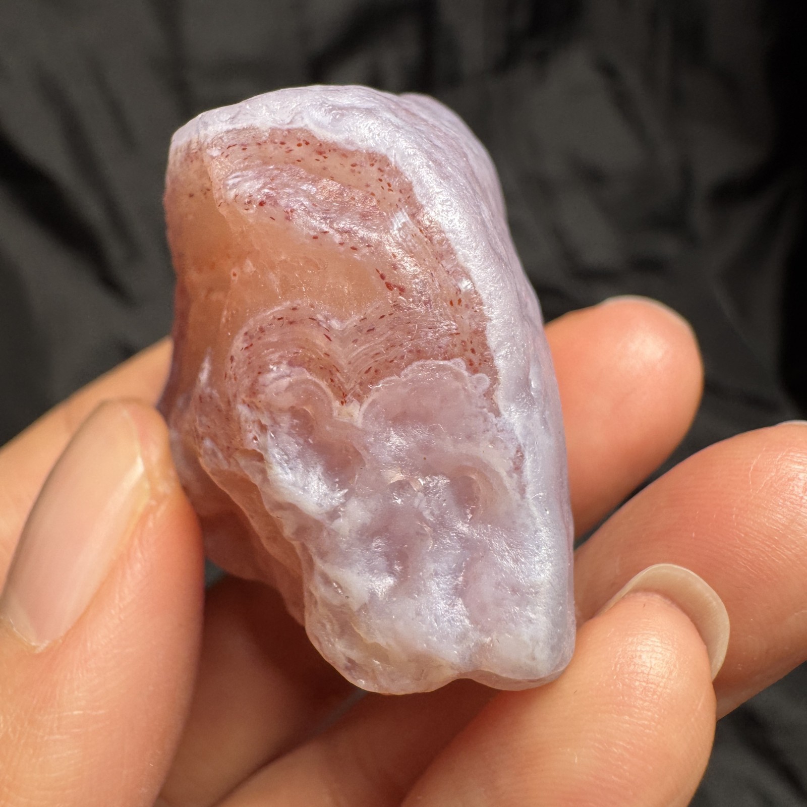 4.3cm/57g Raw Alxa Gobi Candy Agate, Inner Mongolia-5345