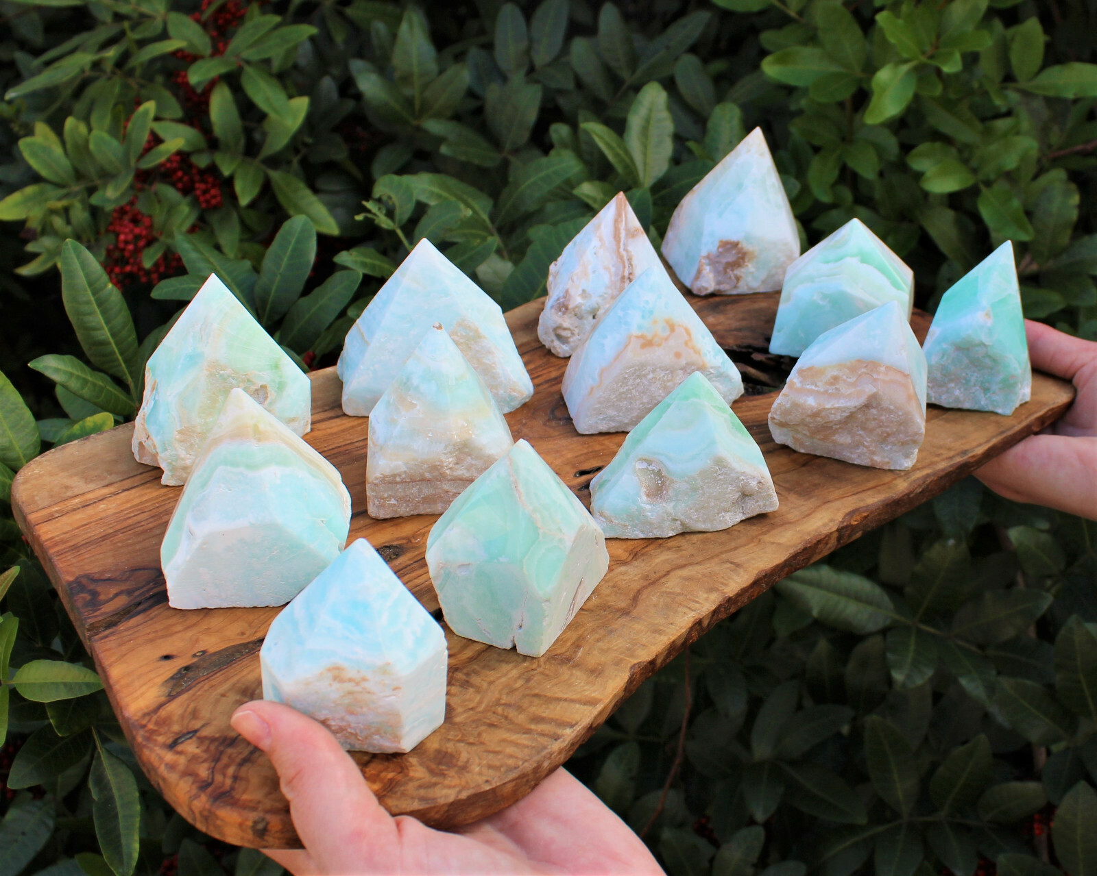 Caribbean Calcite Top Polished Points – AAA Grade Stunning Caribbean Calcite
