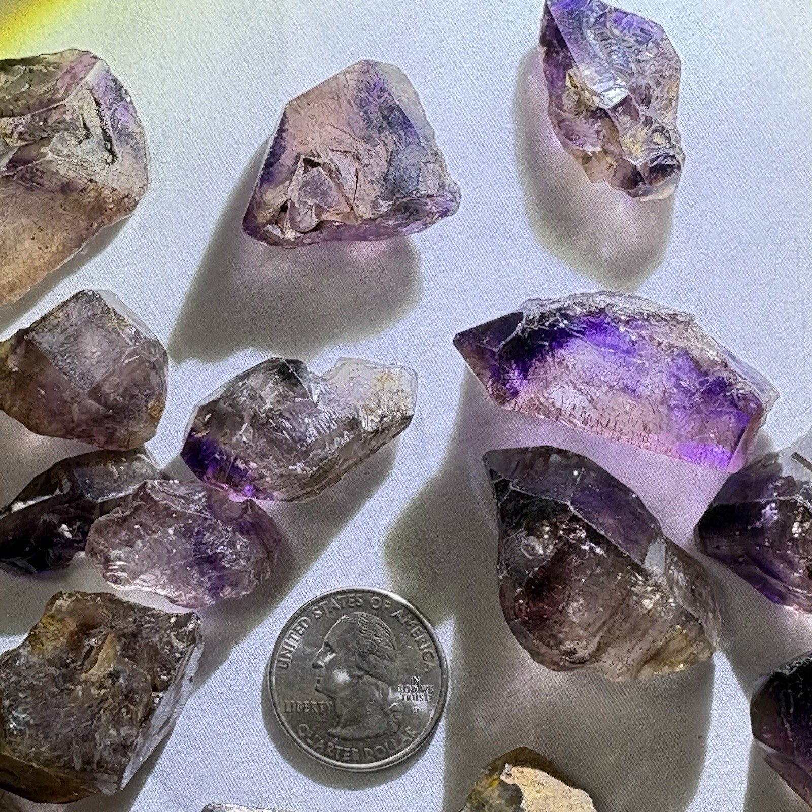 3 to 5Pcs Super Seven Quartz Melody Stone Raw Mineral Healer Master Sacred Reiki