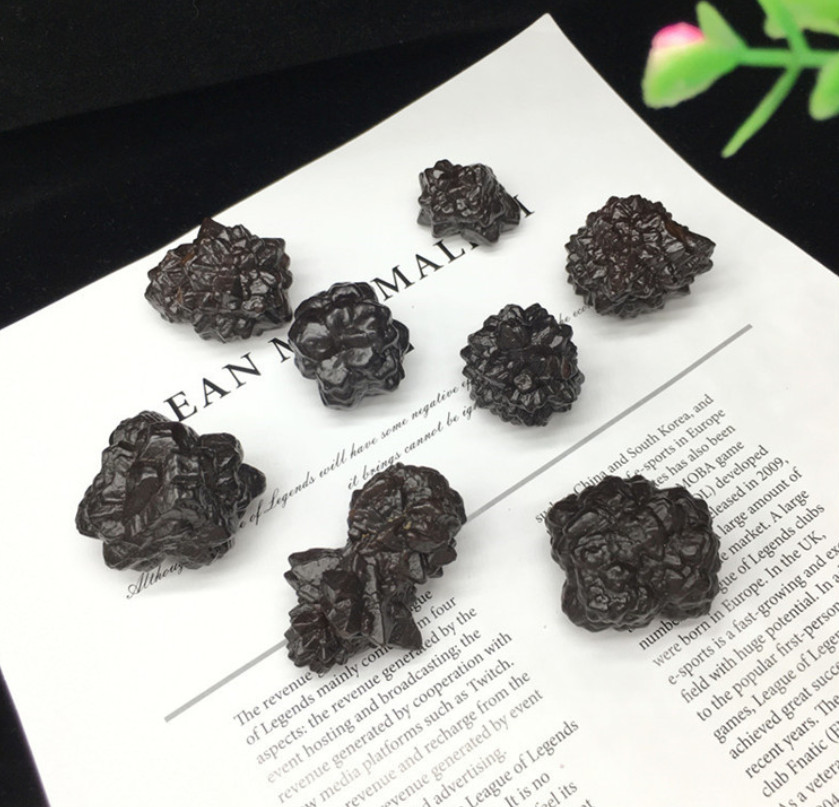 100g (3pcs) Natural Egyptian Black Diamond Prophecy Stones Crystal