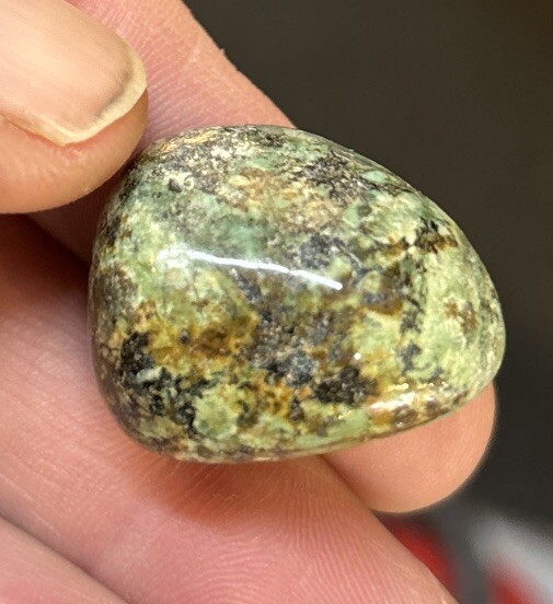 1 Piece Tumbled A Grade African Turquoise Average Size 16 Grams