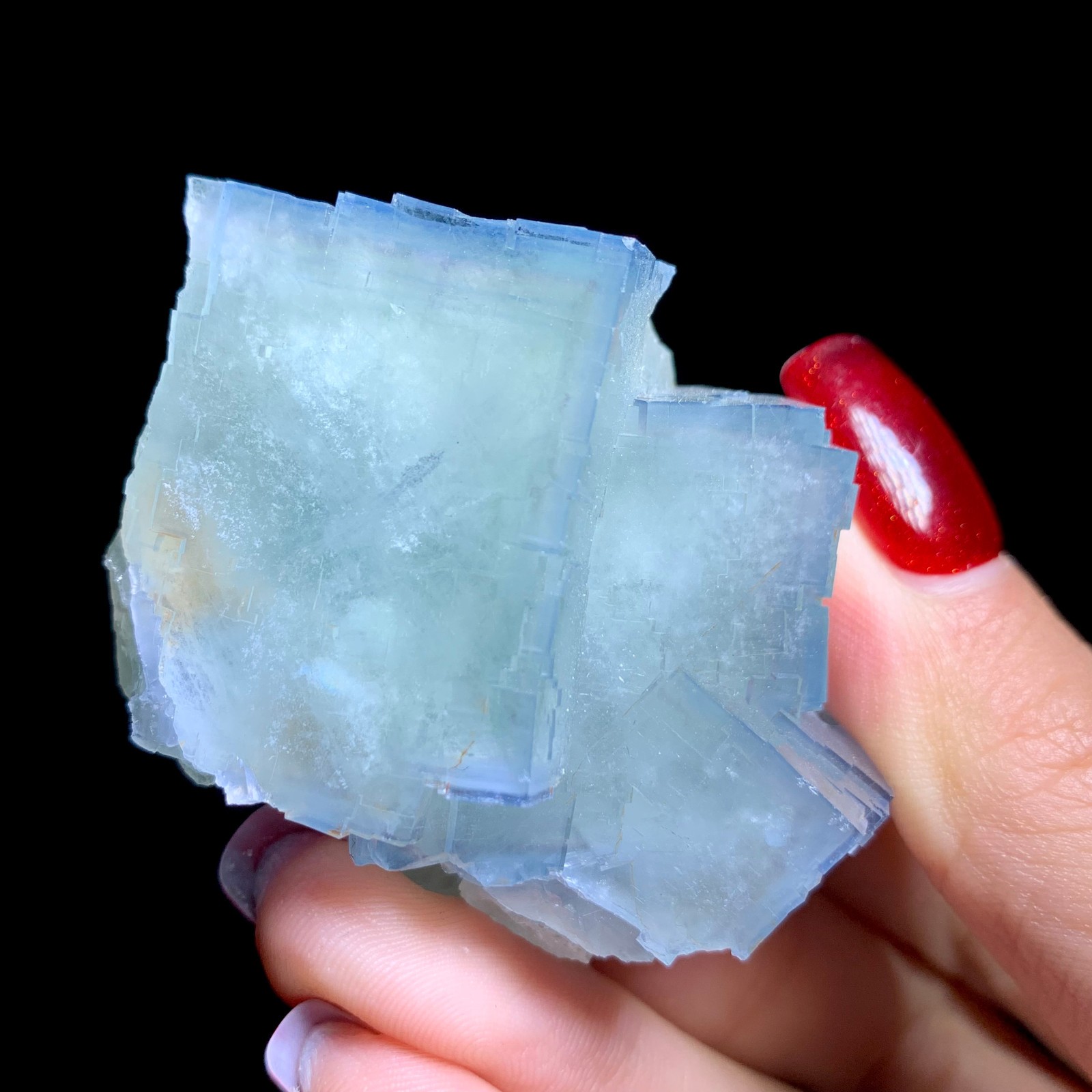 100G Rare Natural Beautiful Beijiing Fluorite Cube Mineral Specimen/Gift