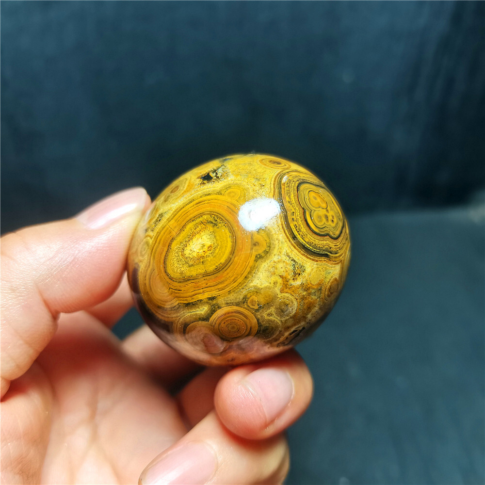 Rare 98G Natural Inner Mongolia Gobi Eye Agate Geode Collection Healing WYY2862