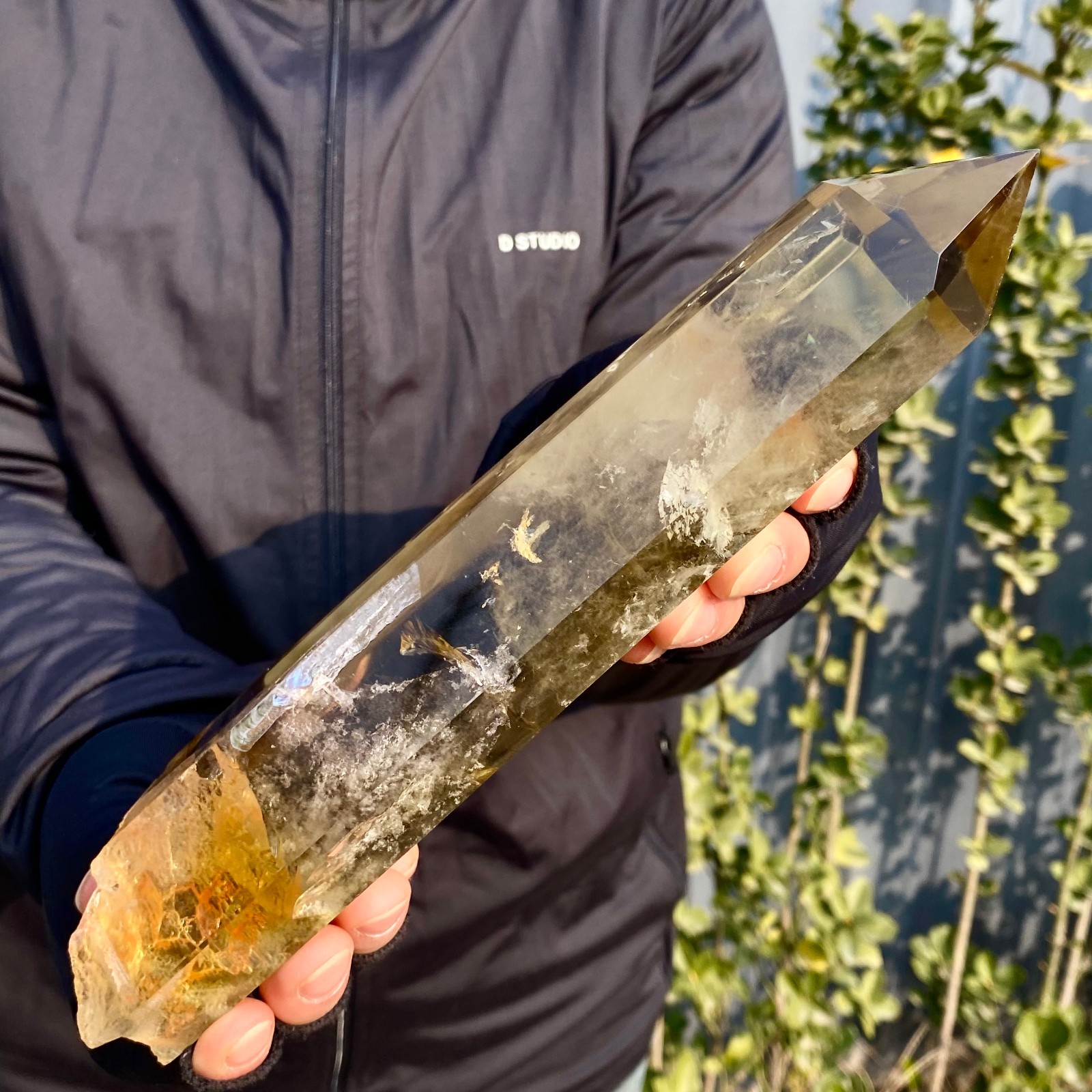 1.92LB Citrine obelisk energy column Reiki healing