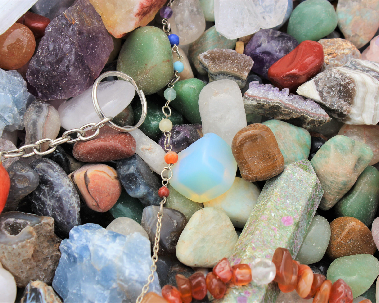 Crystal Confetti Scoop: Crystal Mix, Gemstones – Tumbled & Rough Stones, Gifts!