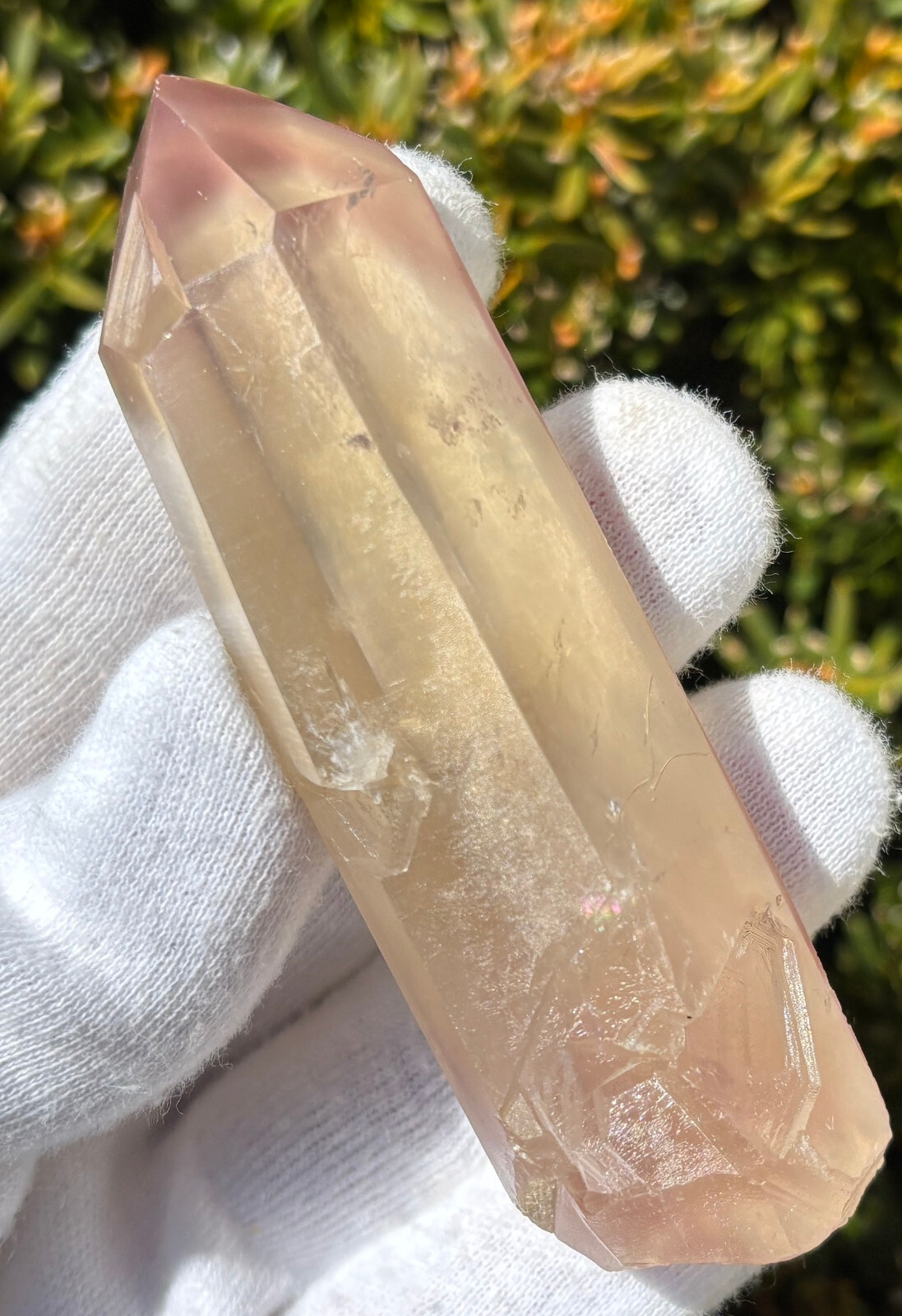 USA SALE *SEE VIDEO* 64g 3.43″ RARE LITHIUM QUARTZ POINT PHANTOM TERMINATED