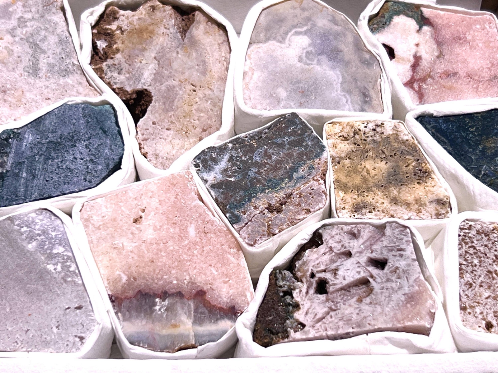 Pink Amethyst Rough Crystals (Avg 2 LBs) Small Box Flat Bulk Wholesale Lot Raw