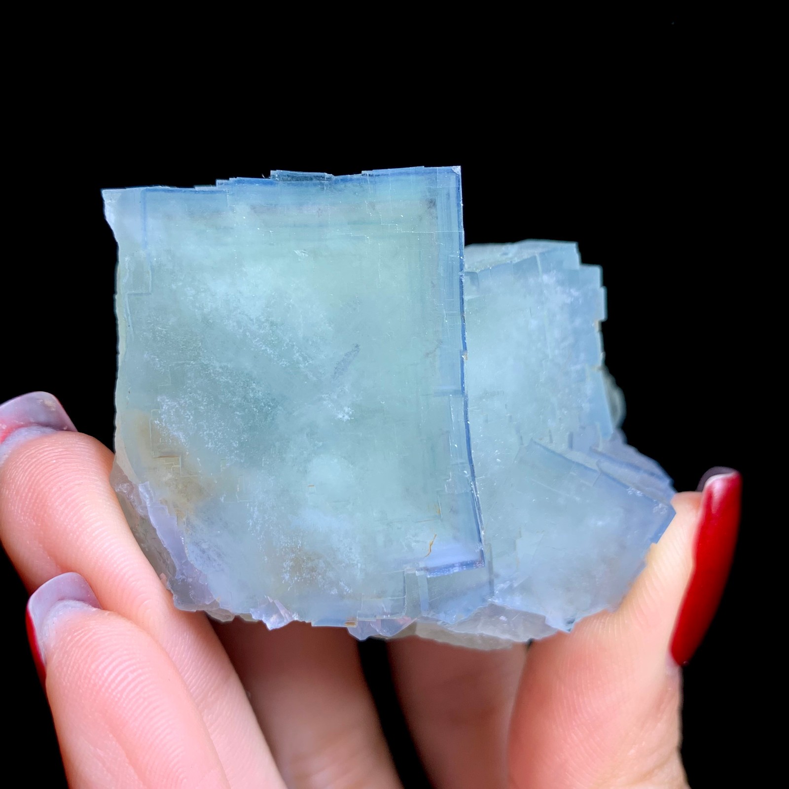 100G Rare Natural Beautiful Beijiing Fluorite Cube Mineral Specimen/Gift