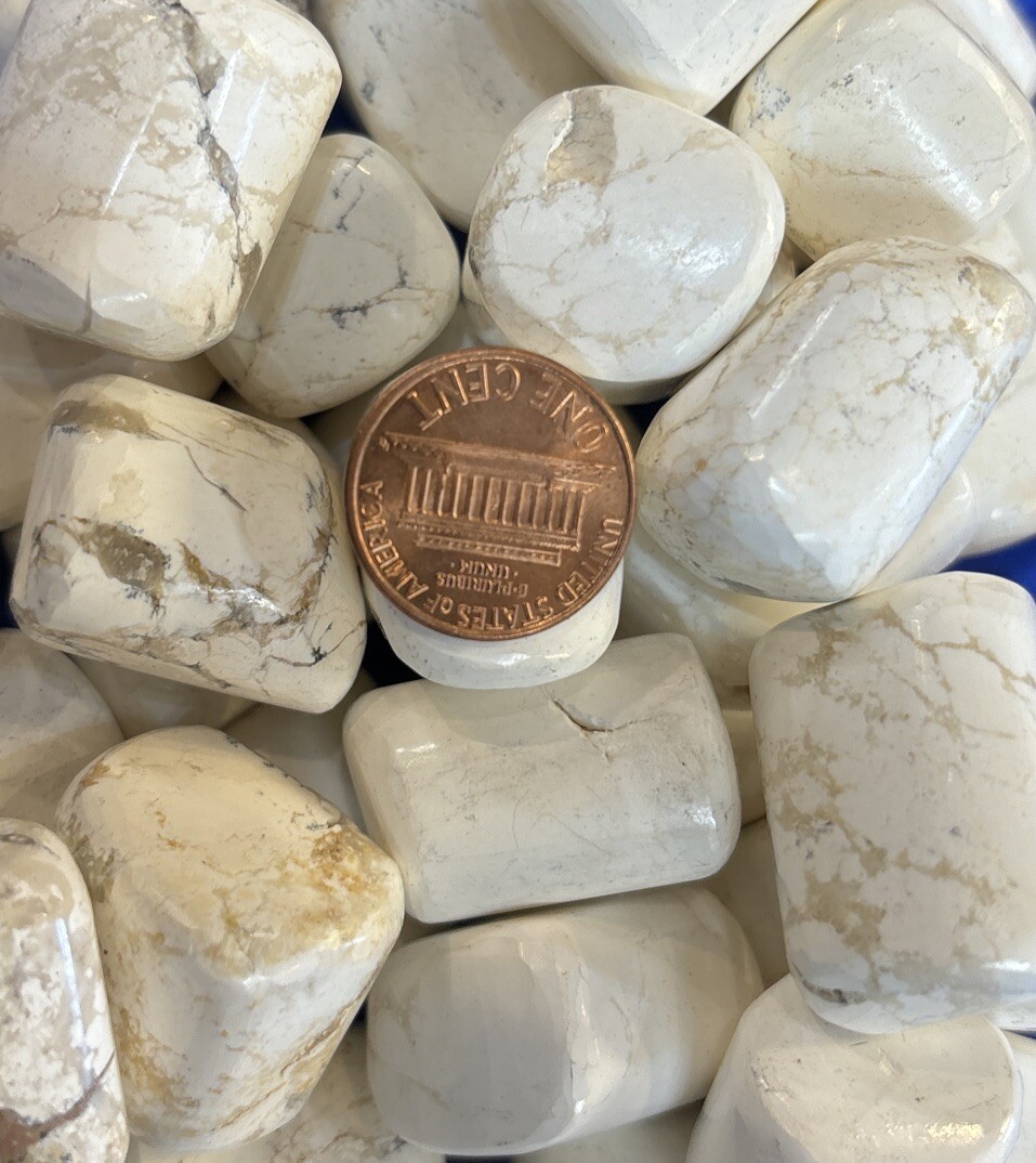 1 Piece Tumbled Magnesite Average Size 20 Grams