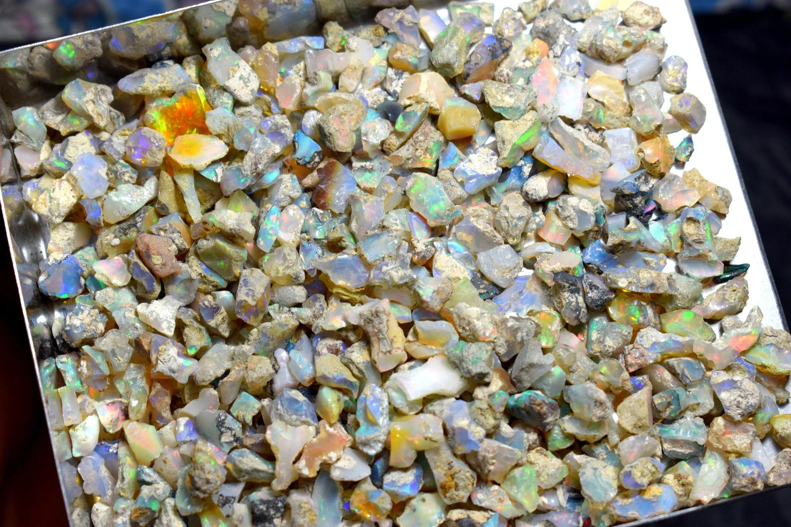 Natural Ethiopian Jumbo Welo Fire Opal Rough Specimen Gemstone 8-13mm 25+Pcs Lot