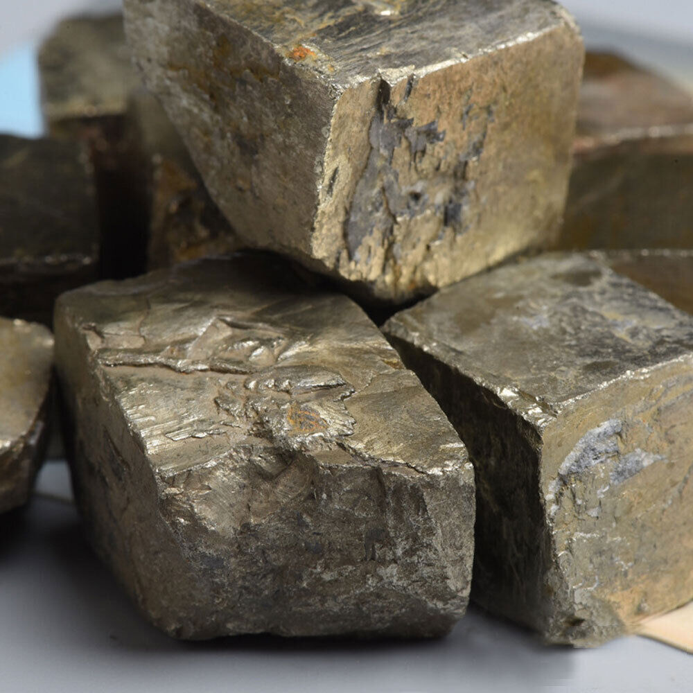 100g Beautiful Golden Iron Pyrite Cubic Crystal Gem Mineral Specimen 5-15mm