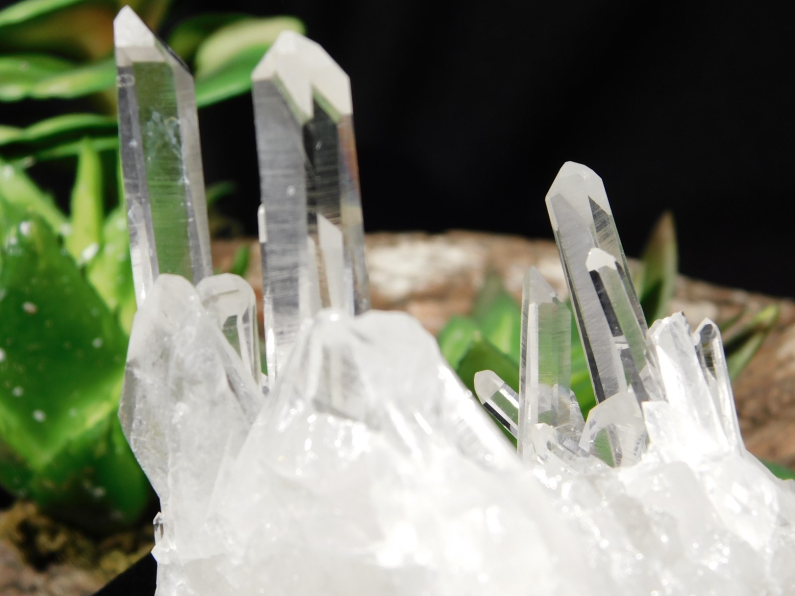 VERY TRANSLUCENT! Quartz Crystal Cluster Collier Creek ARKANSAS 100gr