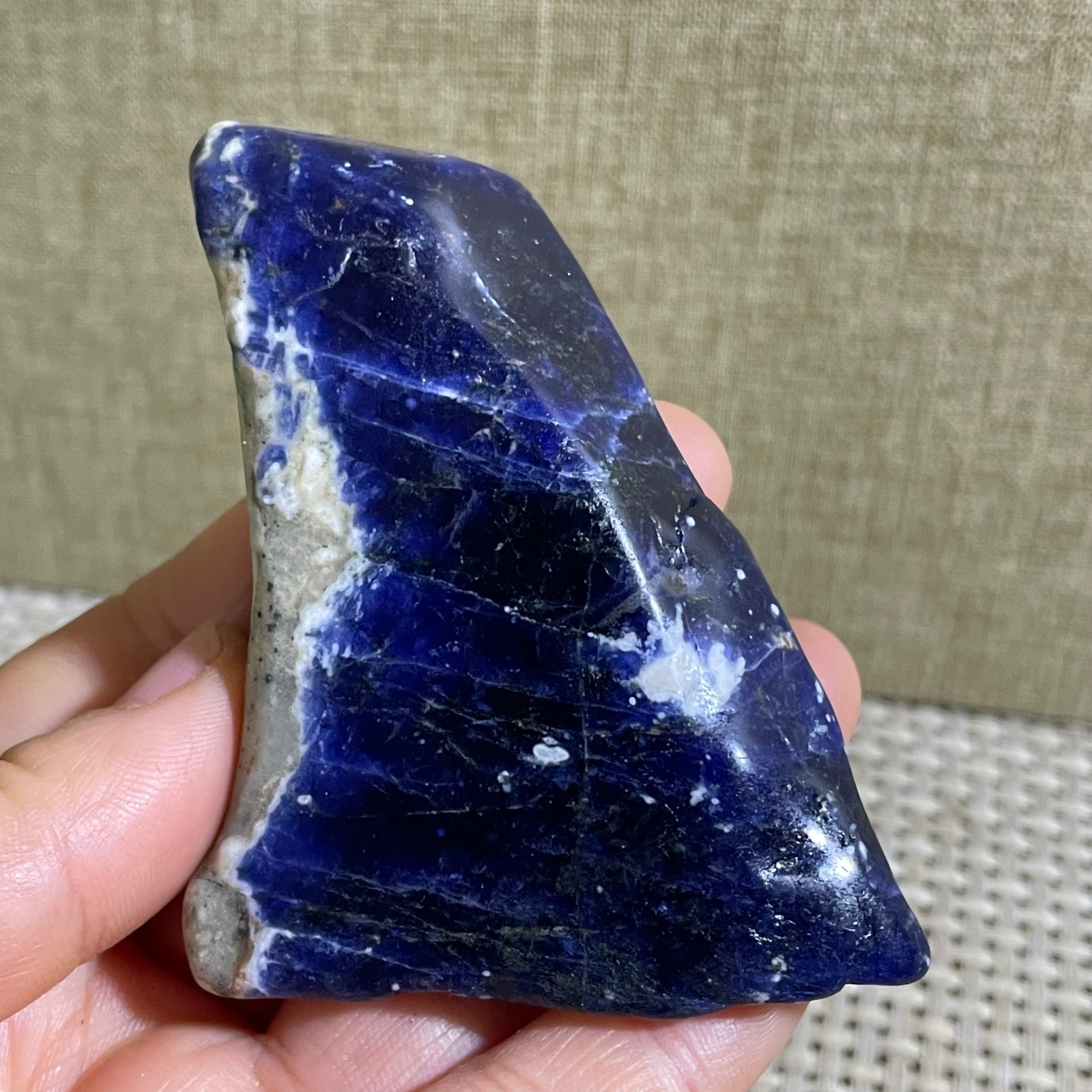 84g polishing Blue Stone Rocks Chunks Crystal Mineral Specimens