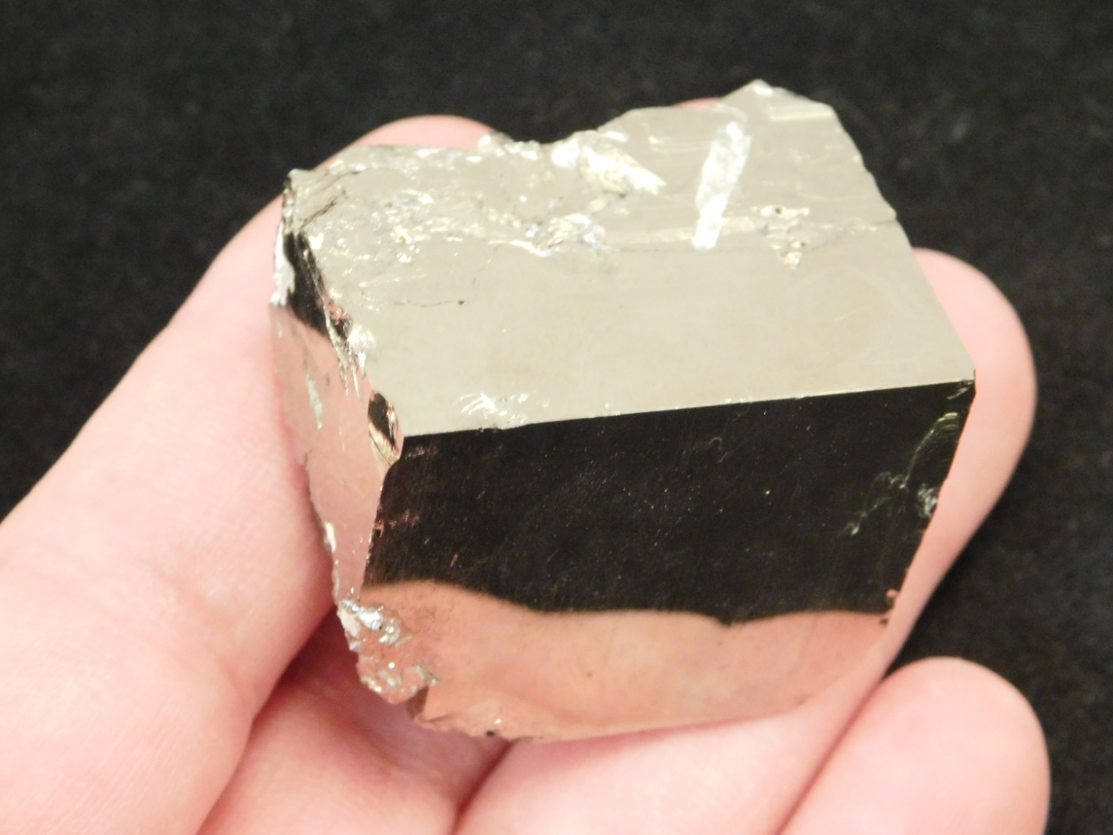 100% Natural Pyrite CUBE Huanzala Mine Peru 125gr