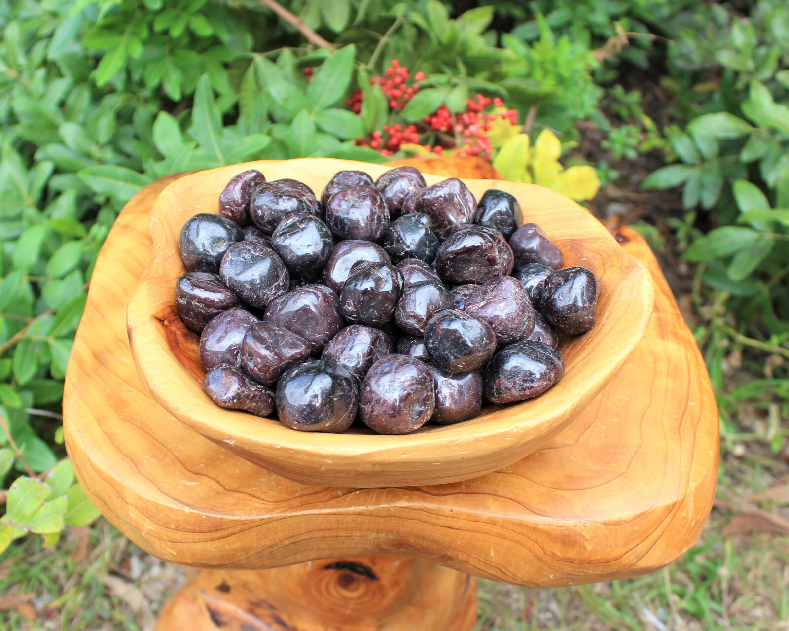 5 Garnet Tumbled Stones: Medium 0.75 – 1″ (Crystal Healing Reiki Chakra)
