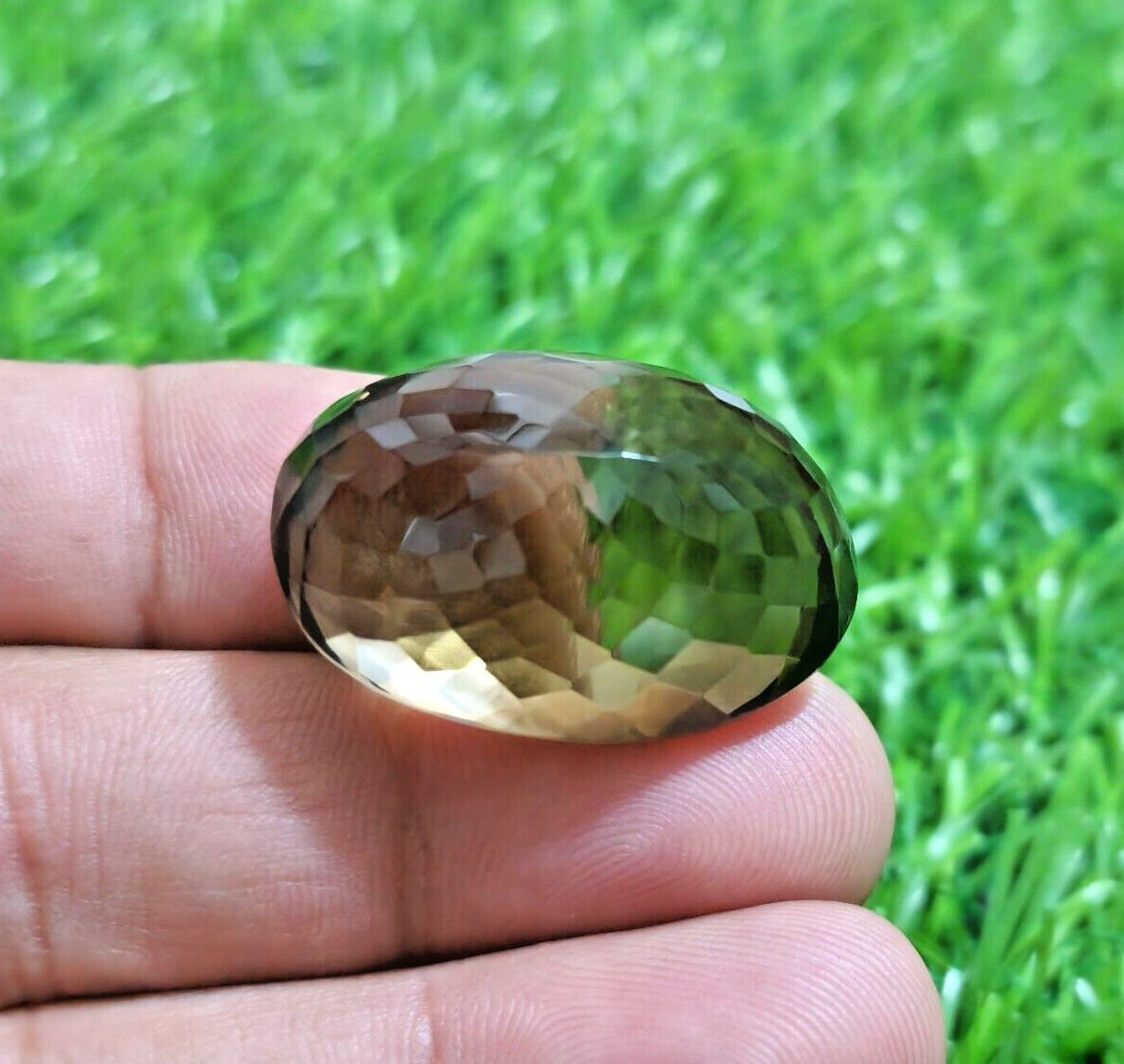 Natural Smoky Quartz Faceted Oval Shape 79.50 Crt Loose Gemstone For Jewelry