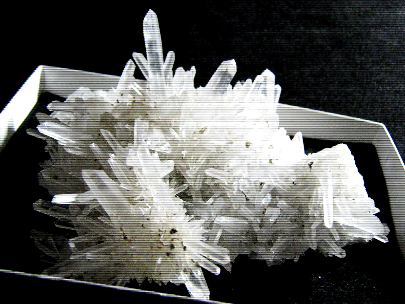 RARE HUGE, Quartz Crystal DOUBLE CLUSTER, Gold Pyrite, World Class from PERU