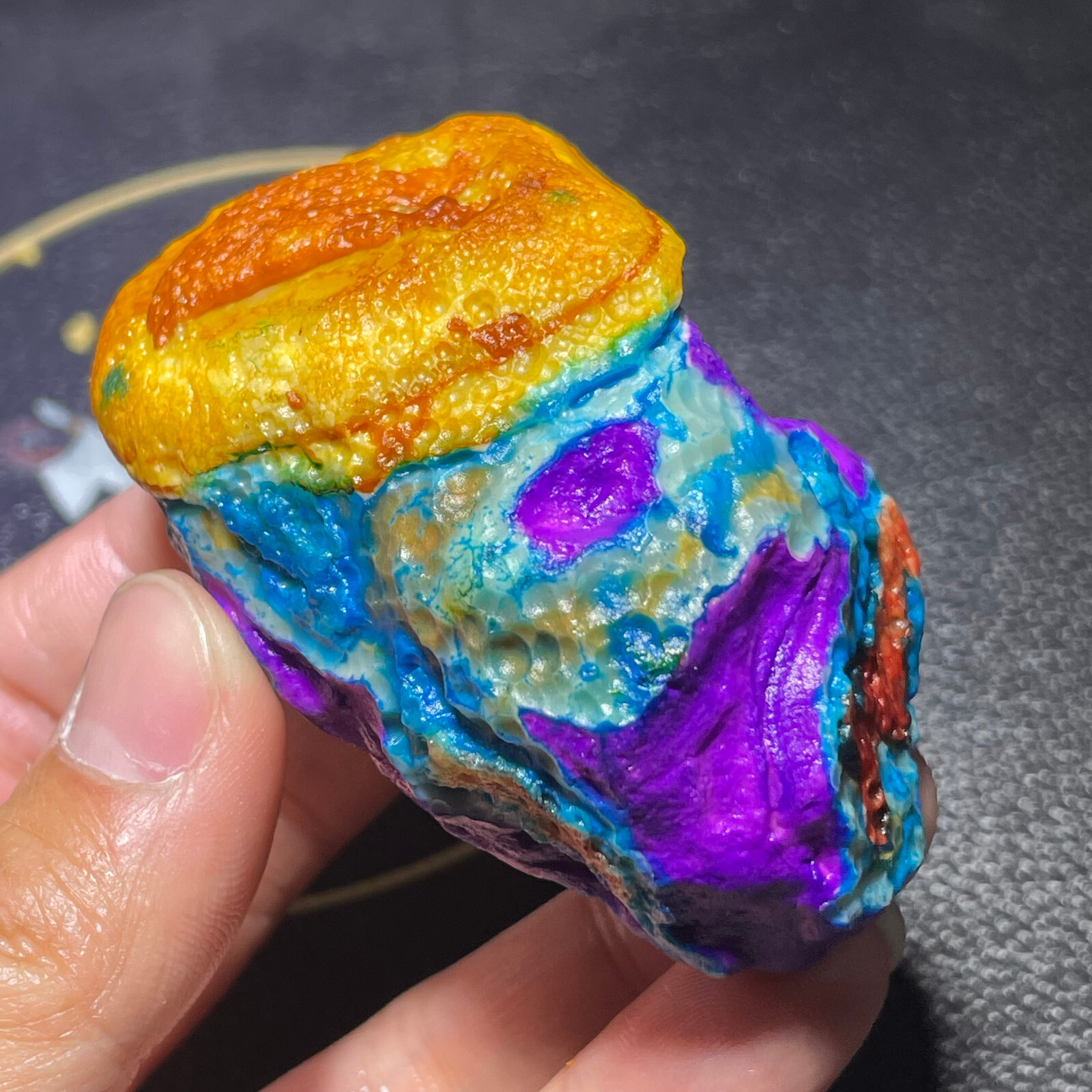 196g Rare Mongolia Gobi Agate Eyes Agate/stone Collection Specimen Healing gift