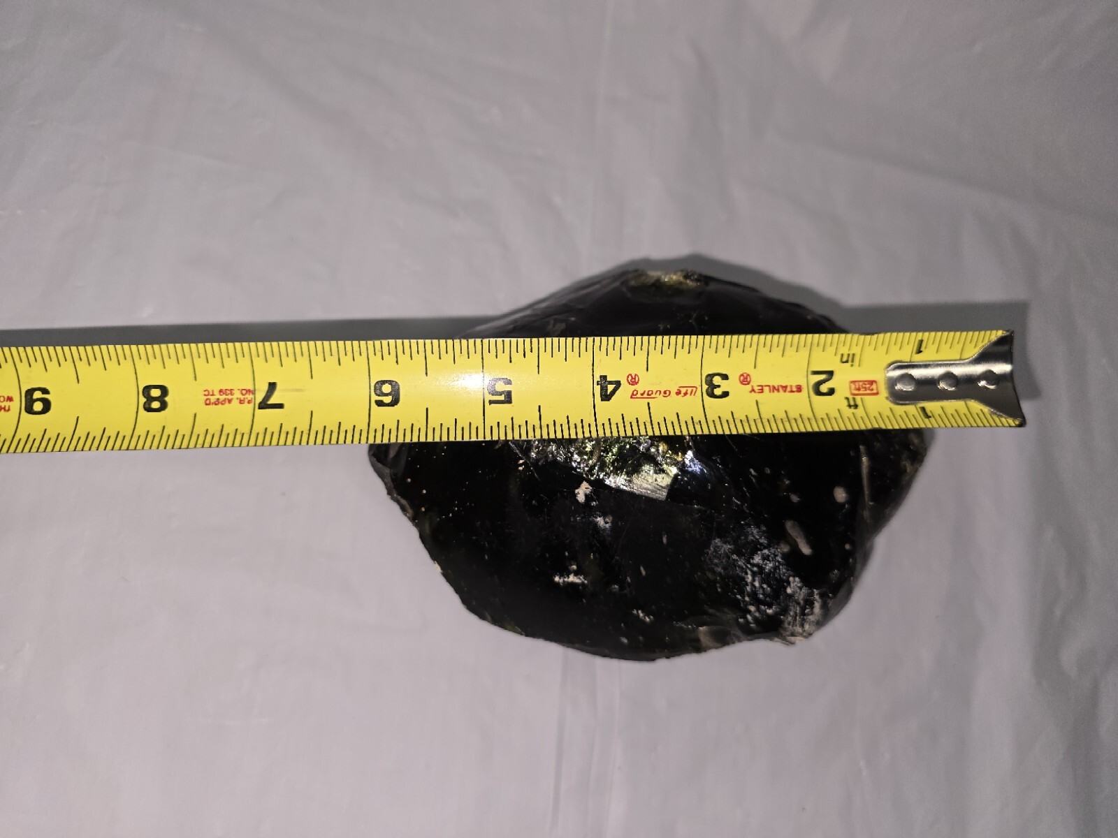 Unknown crystal / slag glass / gem stone / obsidian 3.2 lbs Dark Green