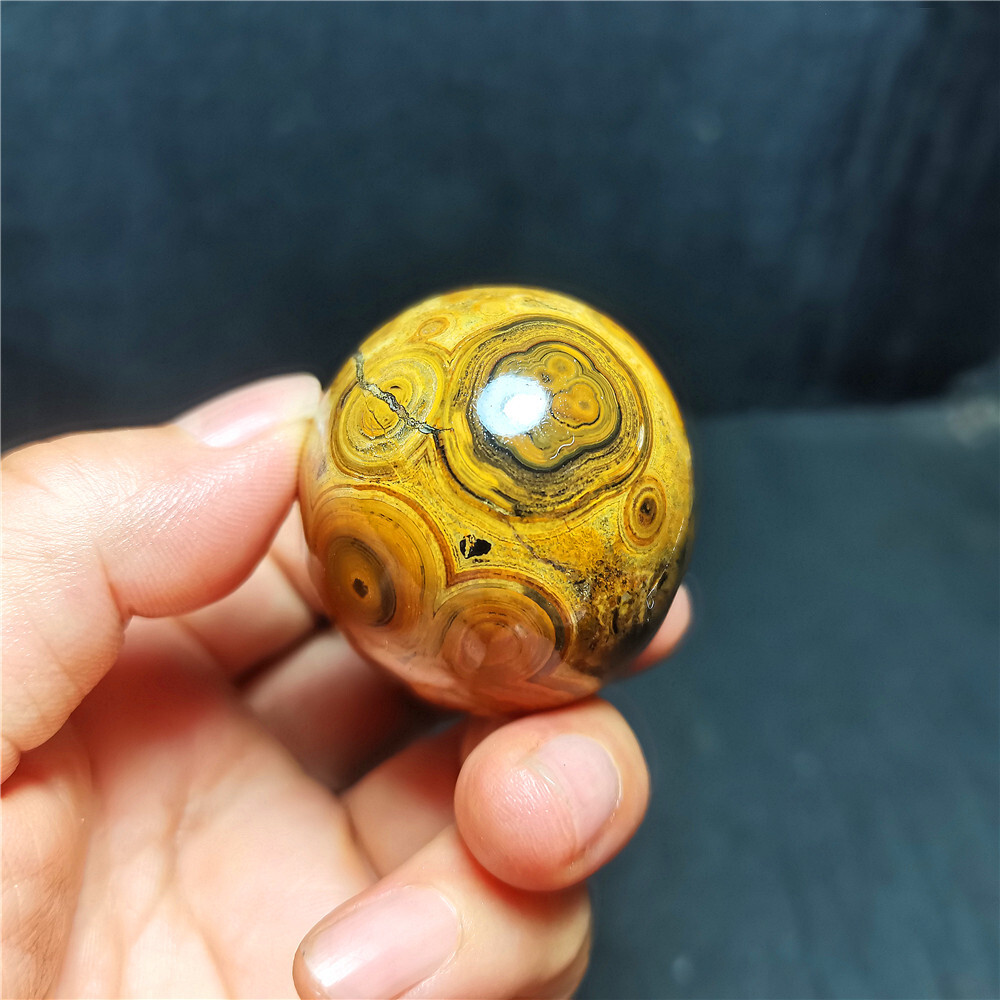 Rare 98G Natural Inner Mongolia Gobi Eye Agate Geode Collection Healing WYY2862