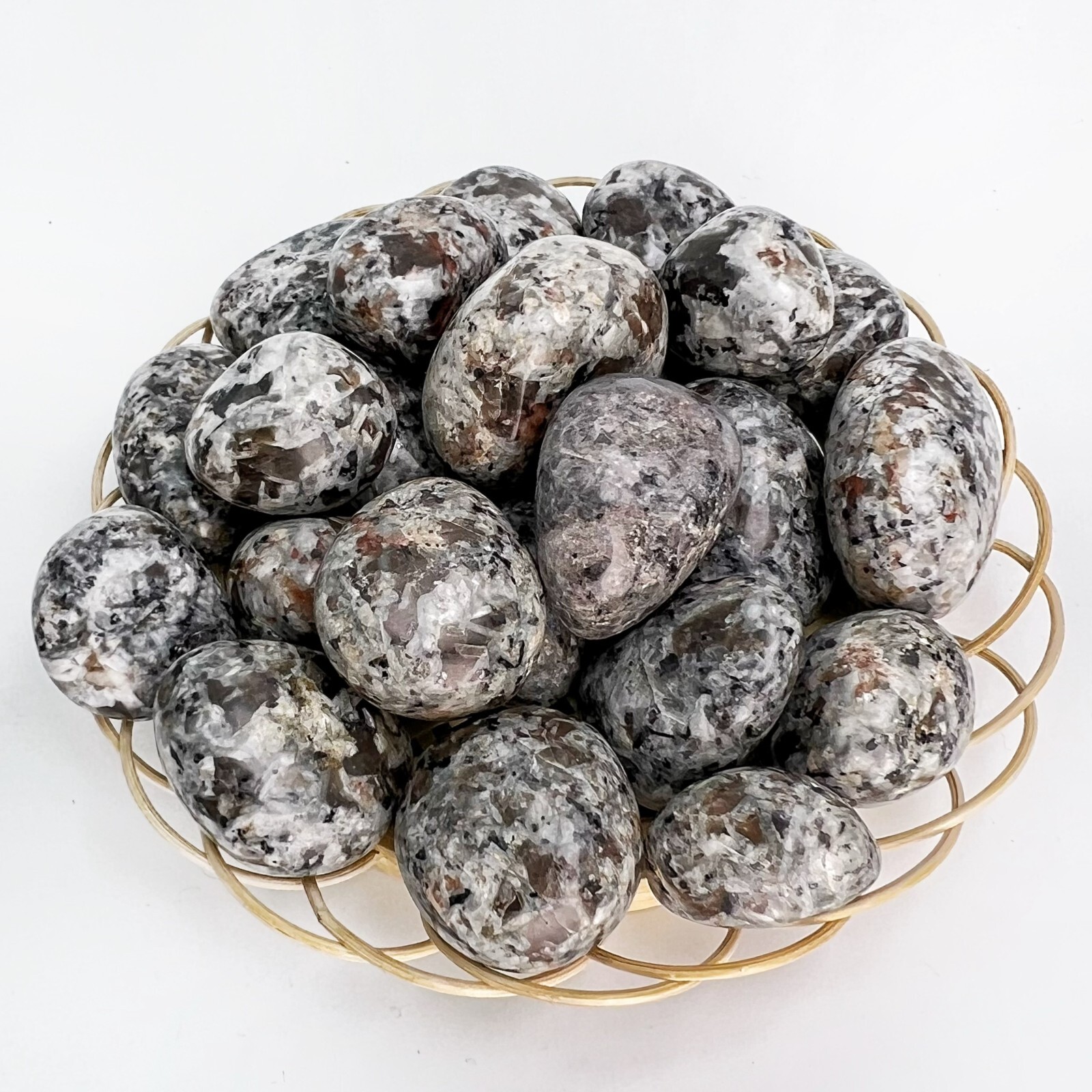 5 PCS Natural Yooperlite Tumbled Stone UV Reactive Sodalite Gemstone Home Decor