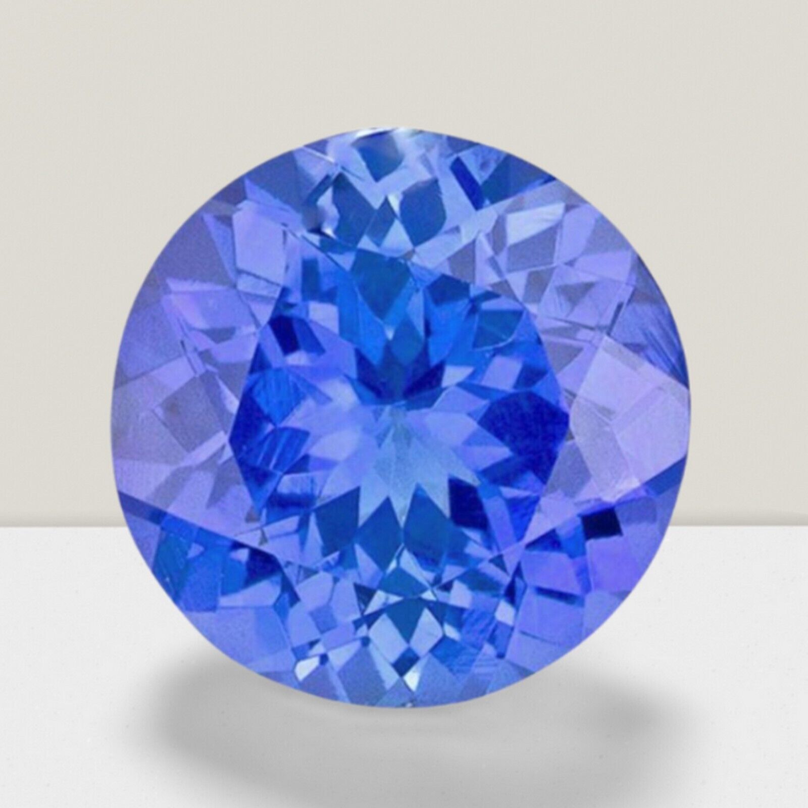 Tanzanite Round Cut Gemstone 5 Cts – 12 mm Flawless Loose Gem
