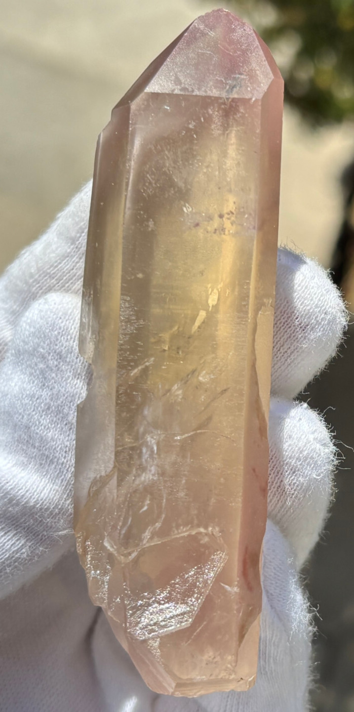 USA SALE *SEE VIDEO* 64g 3.43″ RARE LITHIUM QUARTZ POINT PHANTOM TERMINATED