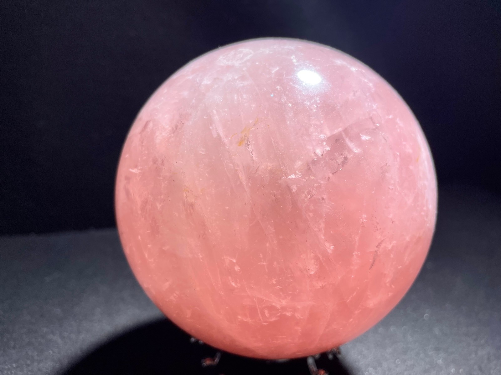 1367g Natural pink crystal ball healing