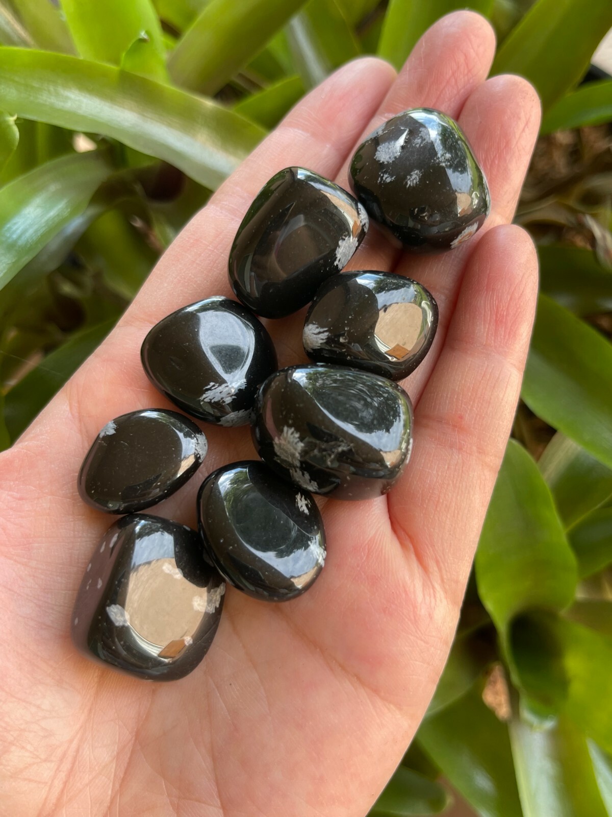 Grade A++ Snowflake Obsidian Tumbled Stones, 0.75″-1″ Polished Stone, Bulk Lot
