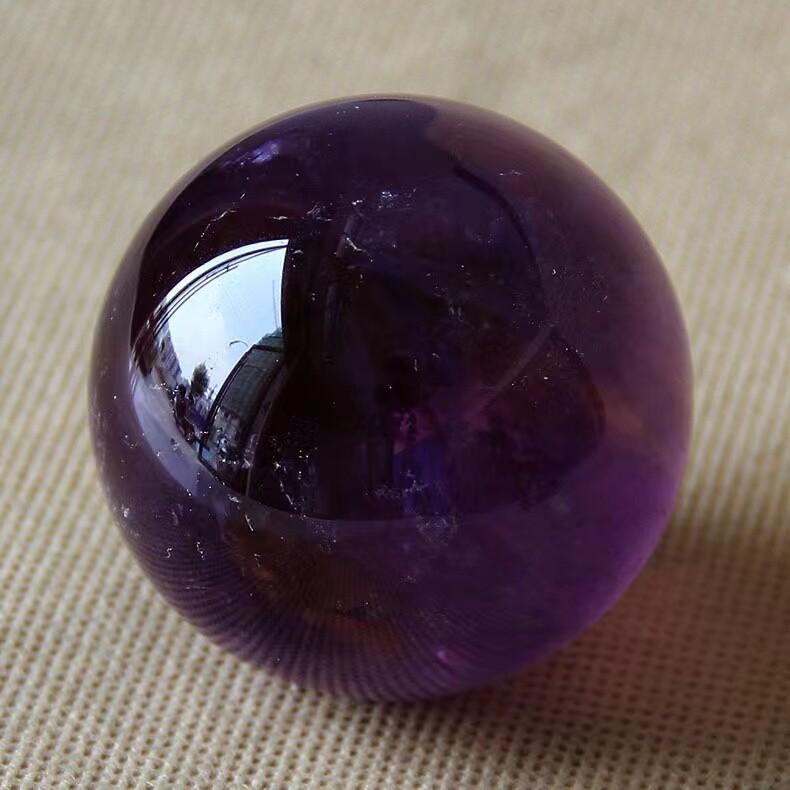 Natural High Quality Amethyst Crystal Quartz Magic Ball Sphere Healing + Stand