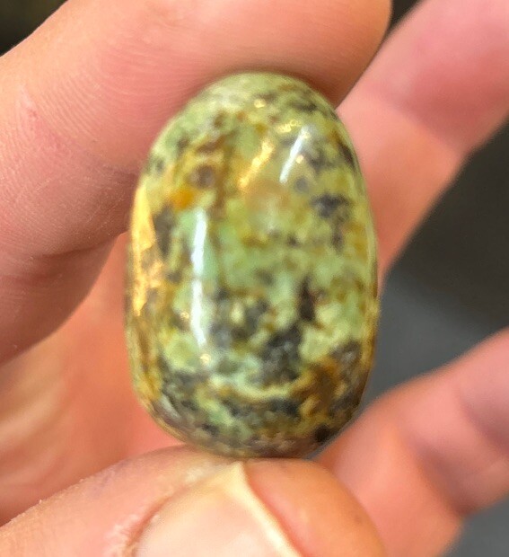 1 Piece Tumbled A Grade African Turquoise Average Size 16 Grams