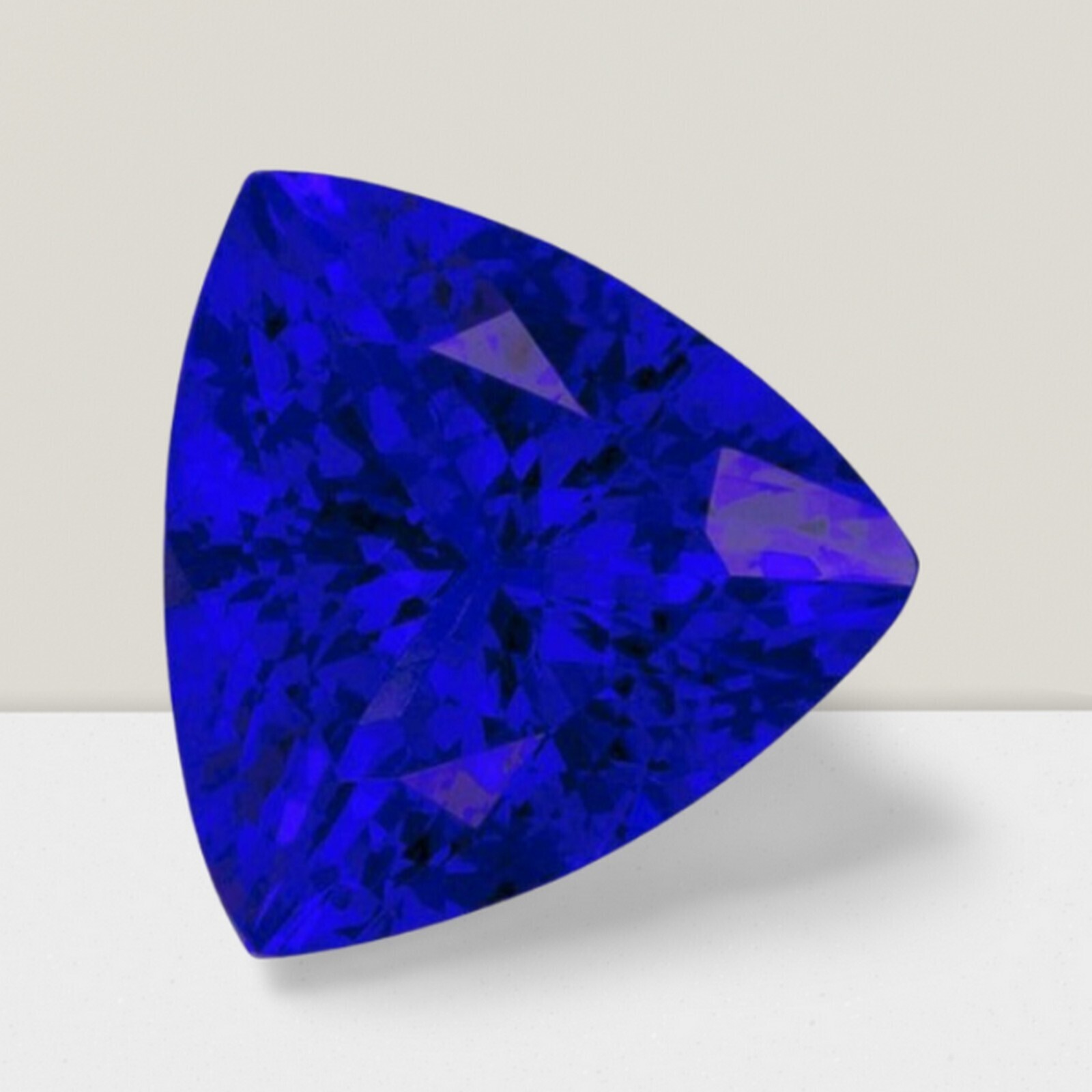 Tanzanite Trillion Cut Gemstone 1.2 Cts – 7 mm Lustrous Loose Gem