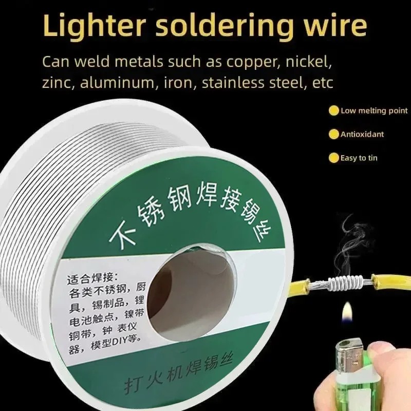 1pc Rosin Core Solder Wire 0.8mm/1.0mm 20g–50g-100g No-Clean Flux 2.0% – NEW