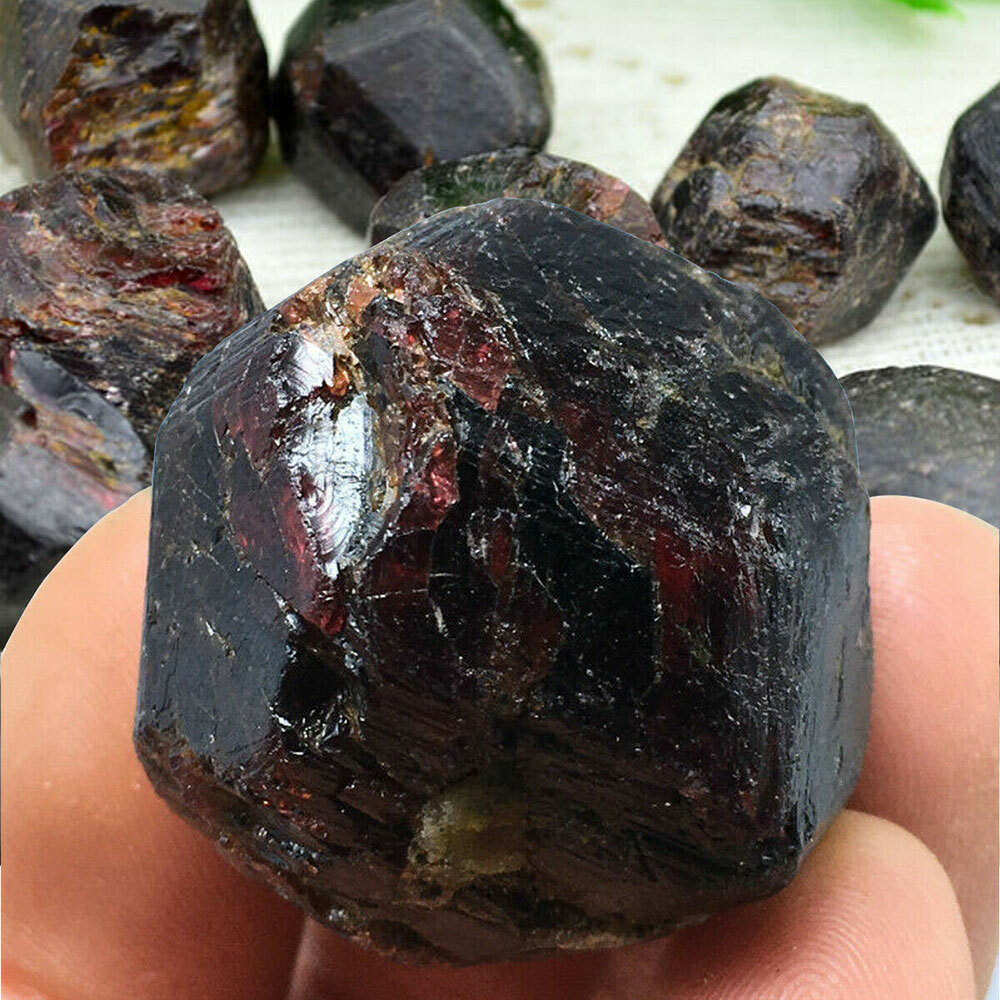 50g Natural RED Pyrope Garnet Crystal Gemstone Rough Mineral Specimen