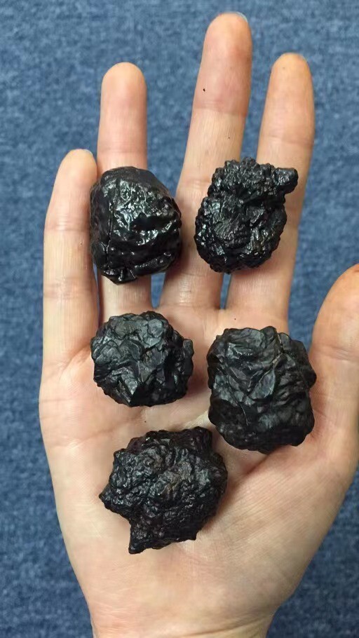 100g (3pcs) Natural Egyptian Black Diamond Prophecy Stones Crystal