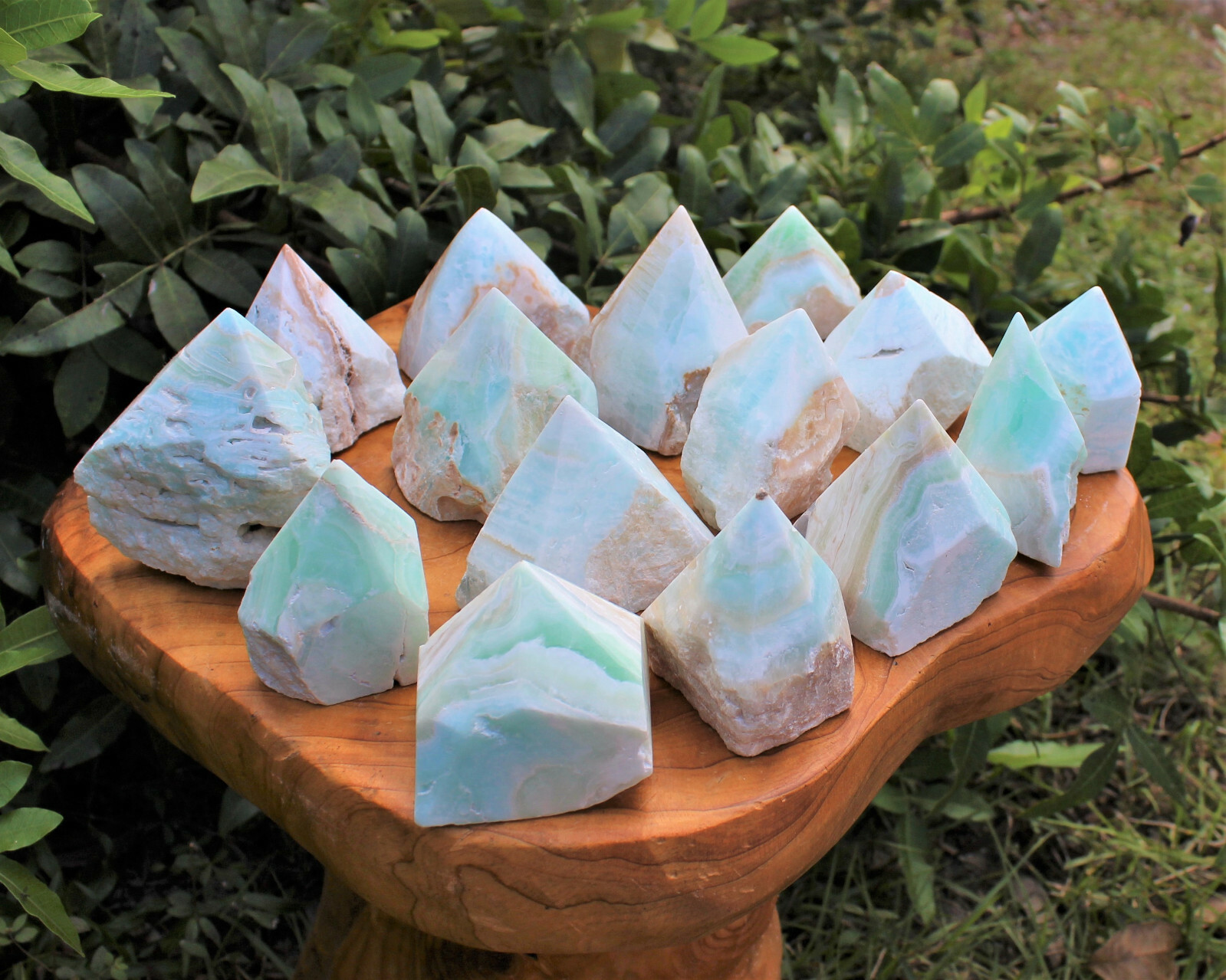 Caribbean Calcite Top Polished Points – AAA Grade Stunning Caribbean Calcite