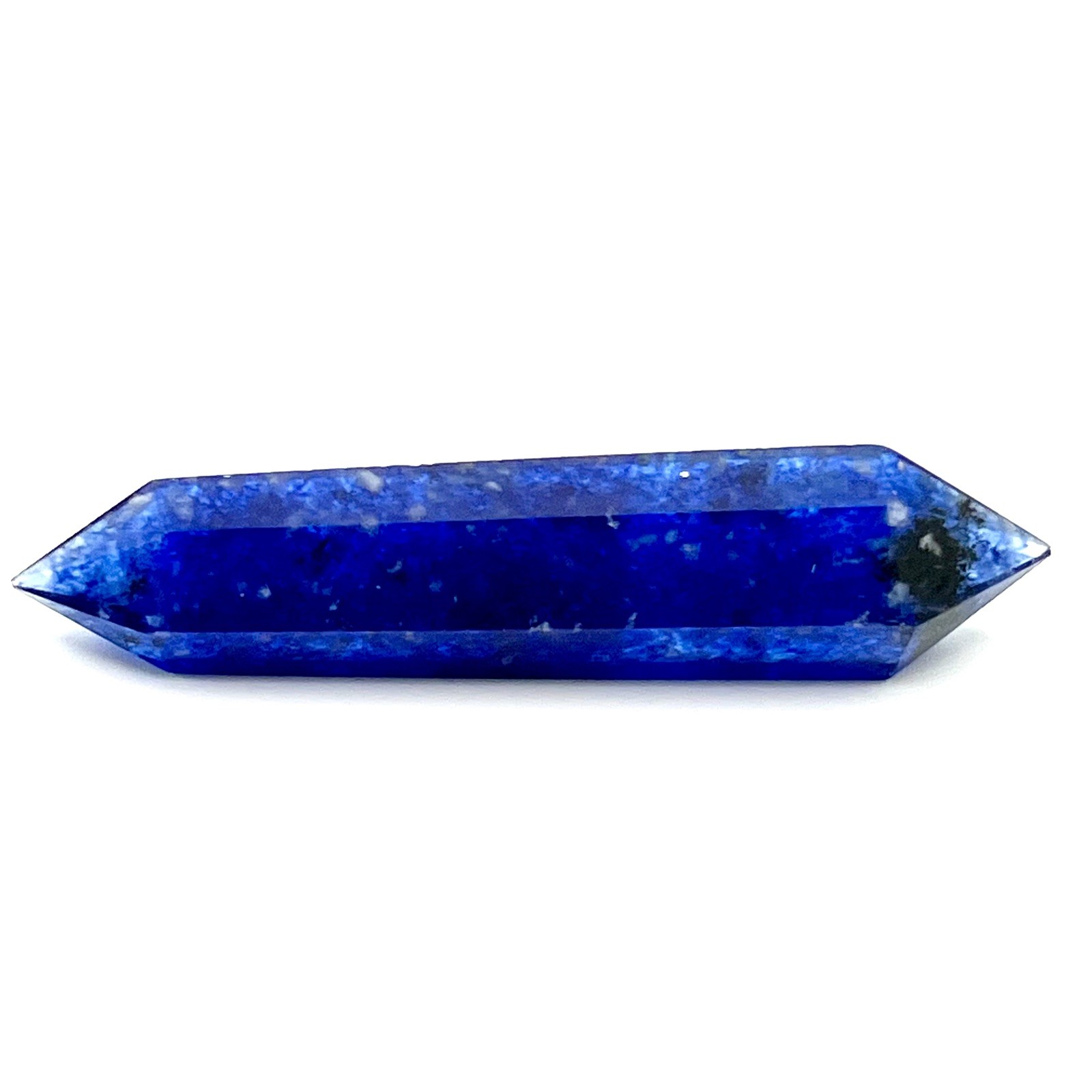 Blue Smelt Quartz Crystal Wand Reiki Double Terminated Point 90-120mm Approx 4″H