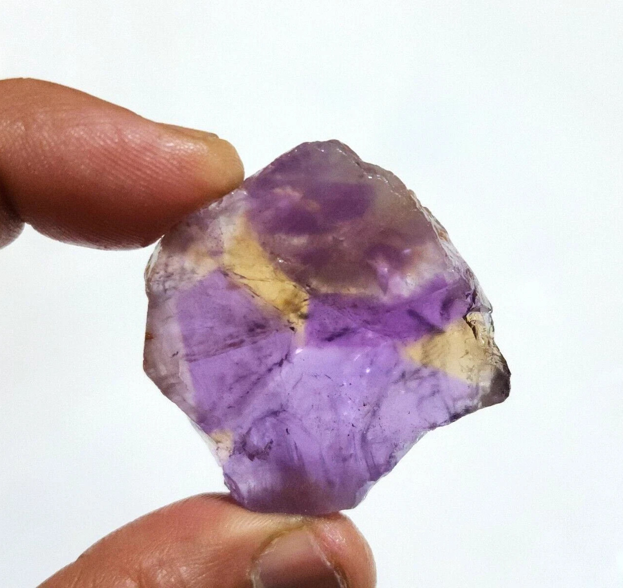 Excellent Yellow And Purple Ametrine Raw 165 Crt Ametrine Rough Loose Gemstone