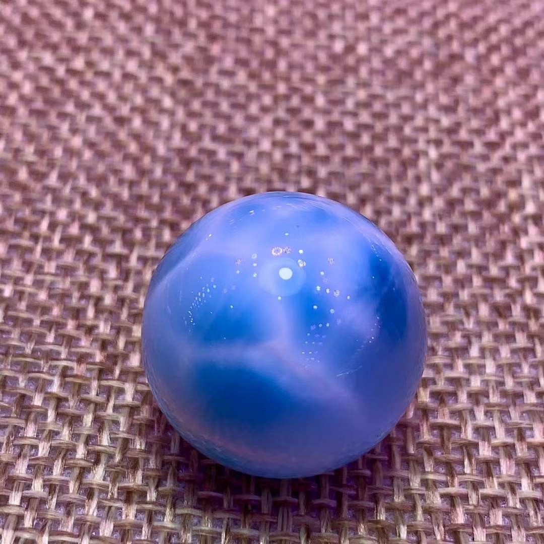 20mm Natural Larimar Gemstone sphere quartz polished ball porose Reiki energy