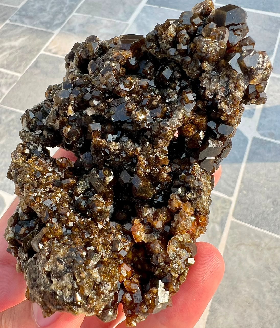 331 G,Top Quality Natural Andradite Garnet Crystals Huge Specimen From Pakistan