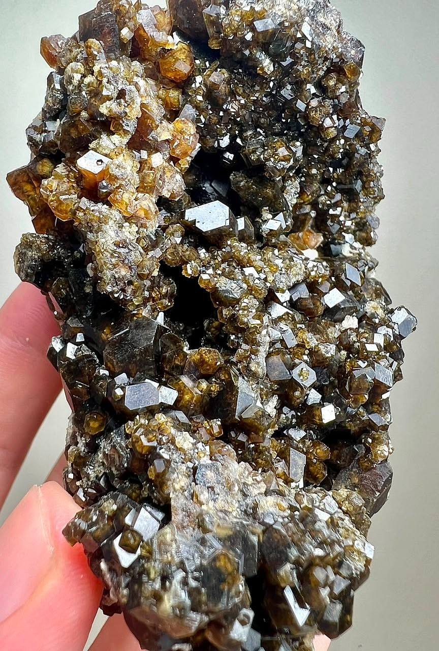 331 G,Top Quality Natural Andradite Garnet Crystals Huge Specimen From Pakistan